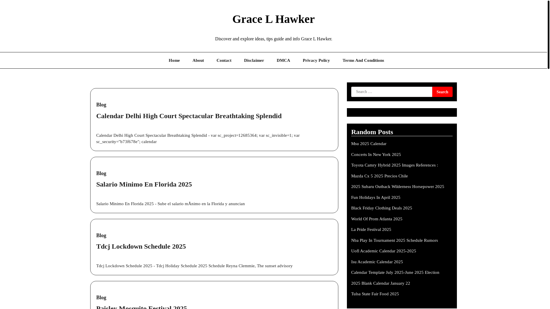 website screenshot of https://gracelhawker.pages.dev/