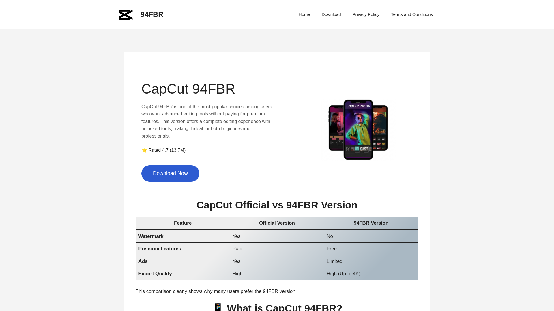 website screenshot of https://94fbr.se/