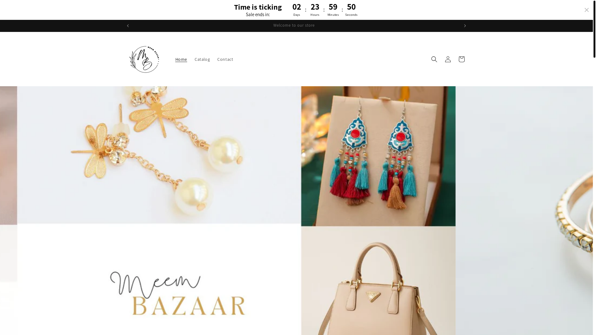 website screenshot of https://meembazar.shop/