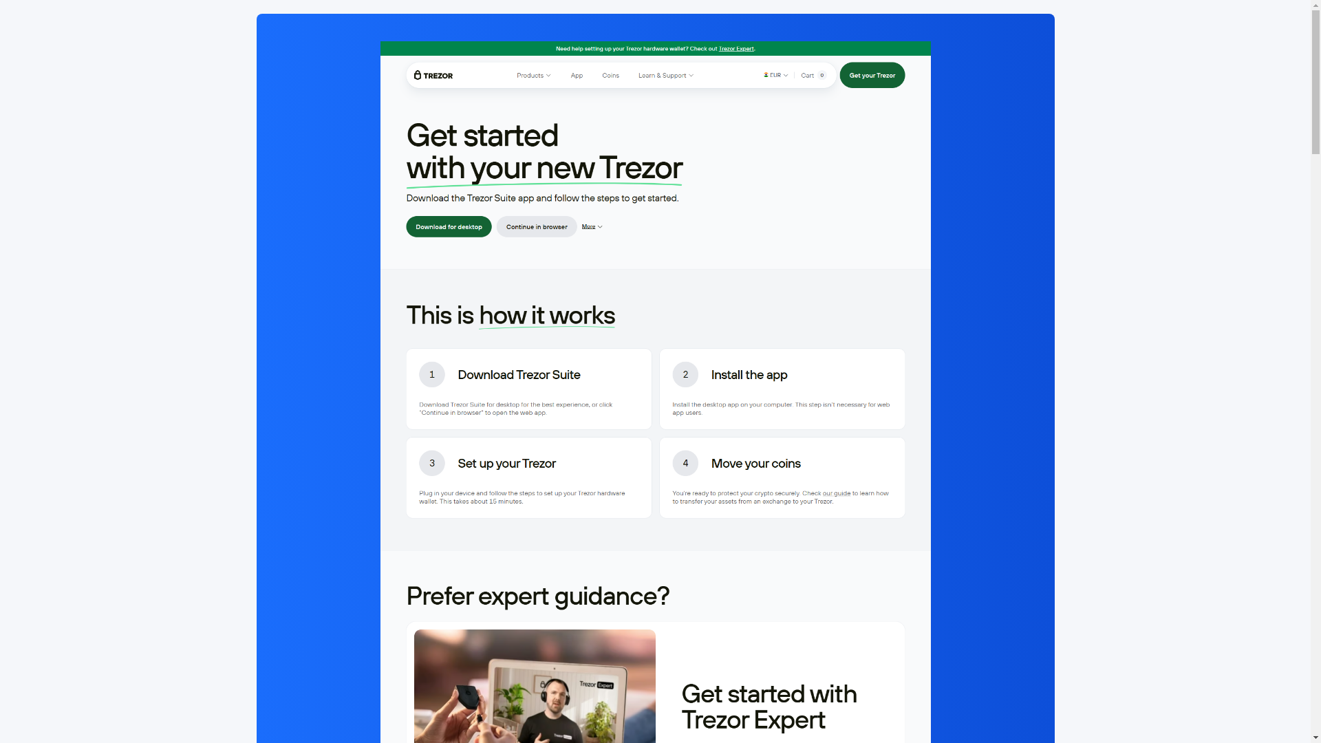 website screenshot of https://trezer-bridge-io.pages.dev/