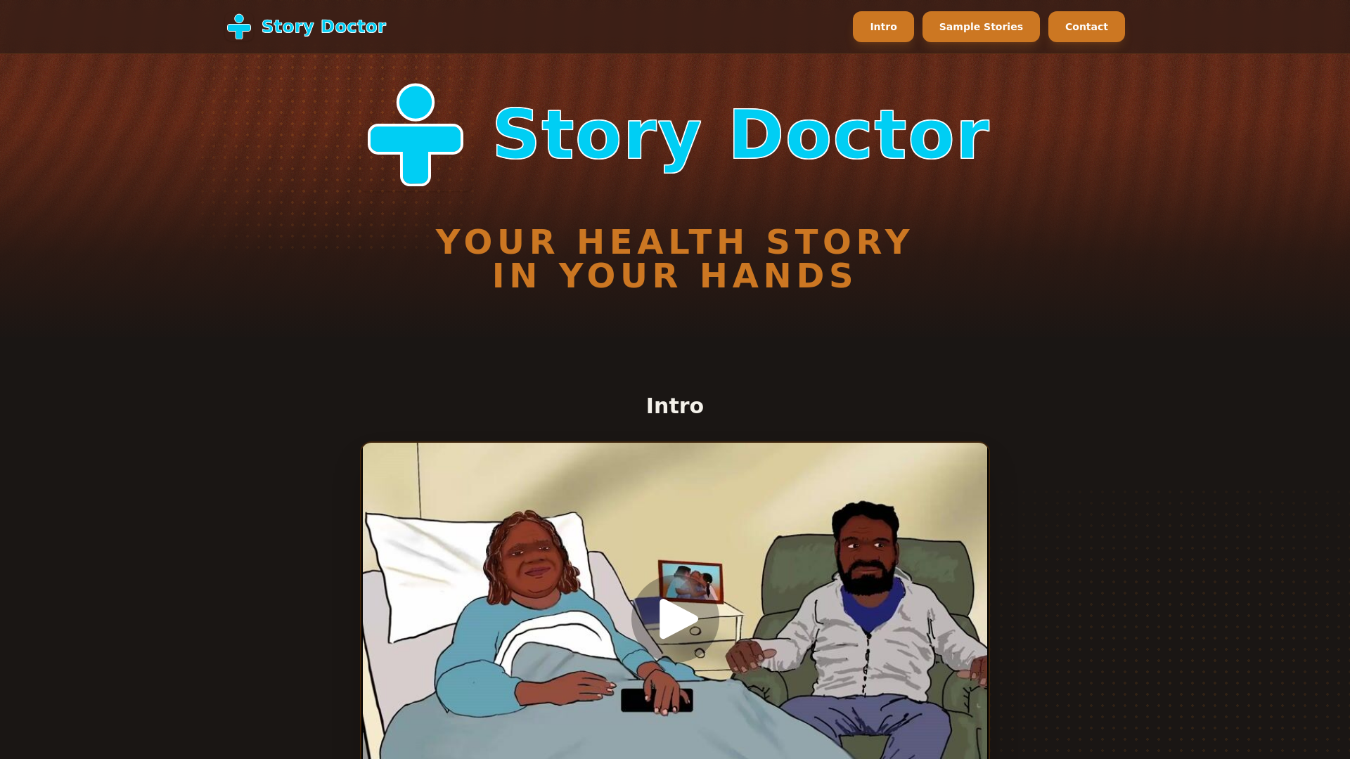 website screenshot of https://storydoctor.app/