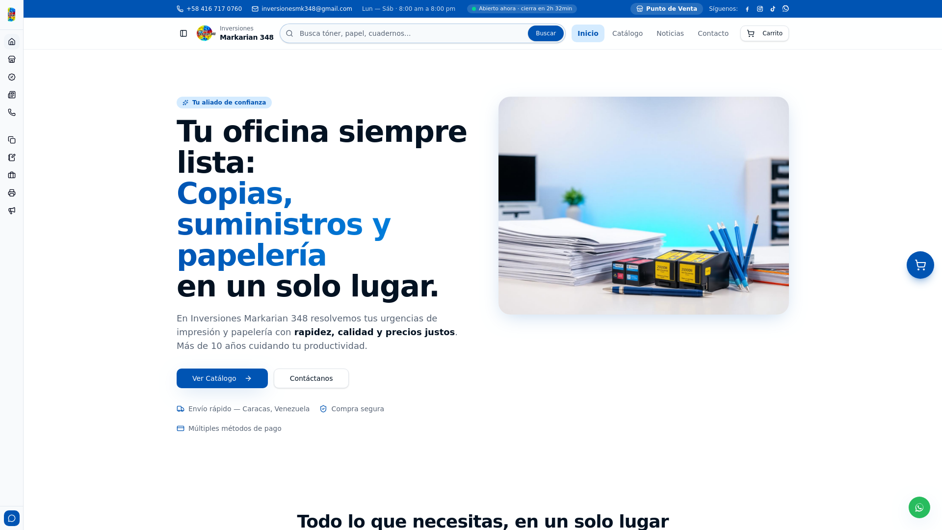 website screenshot of https://markarian348.online/