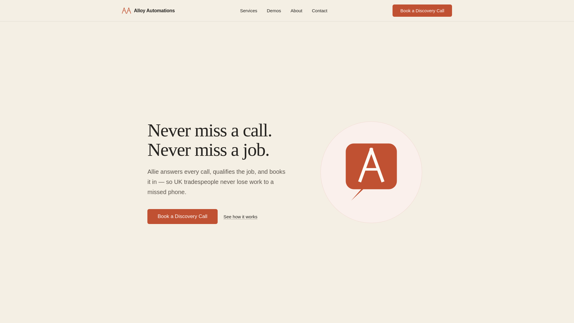 website screenshot of https://alloy-automations-website.pages.dev/