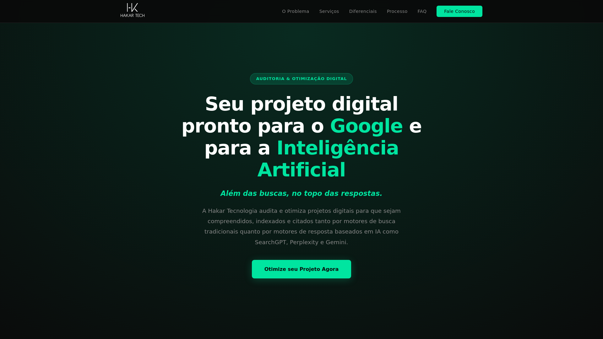 website screenshot of https://hakartech.com.br