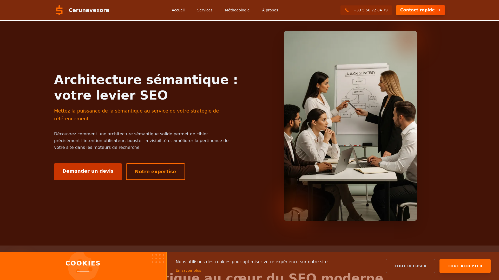 website screenshot of https://cerunavexora.com