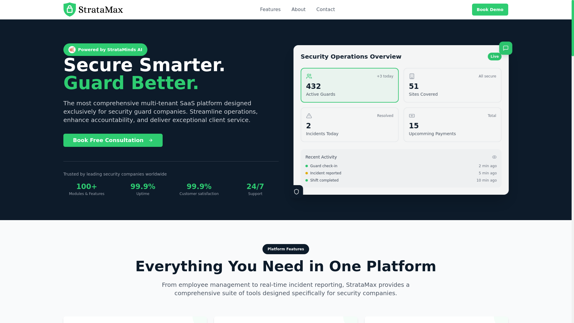 website screenshot of https://stratasecure.pages.dev/
