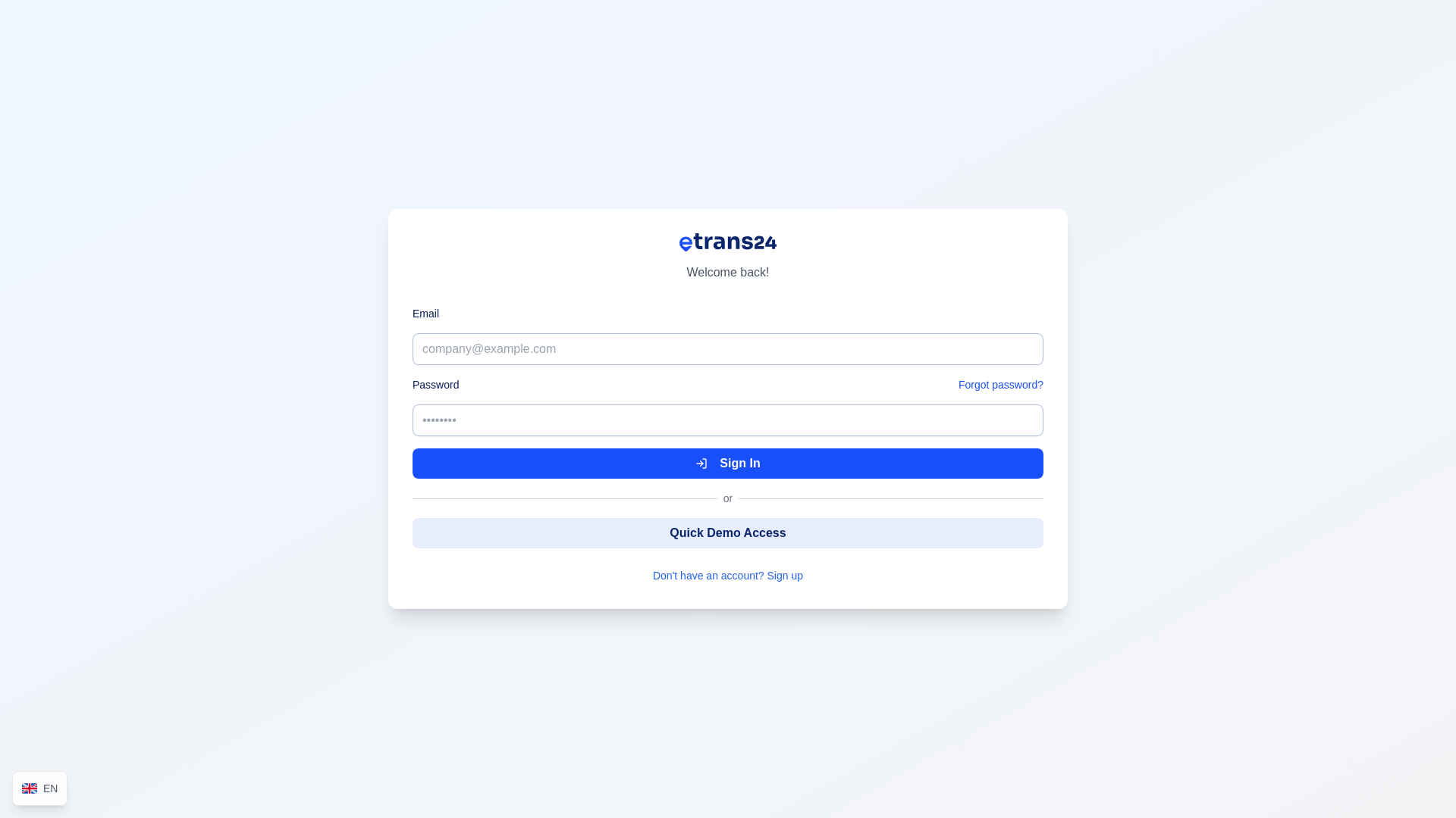 website screenshot of https://etrans24-panel.pages.dev/