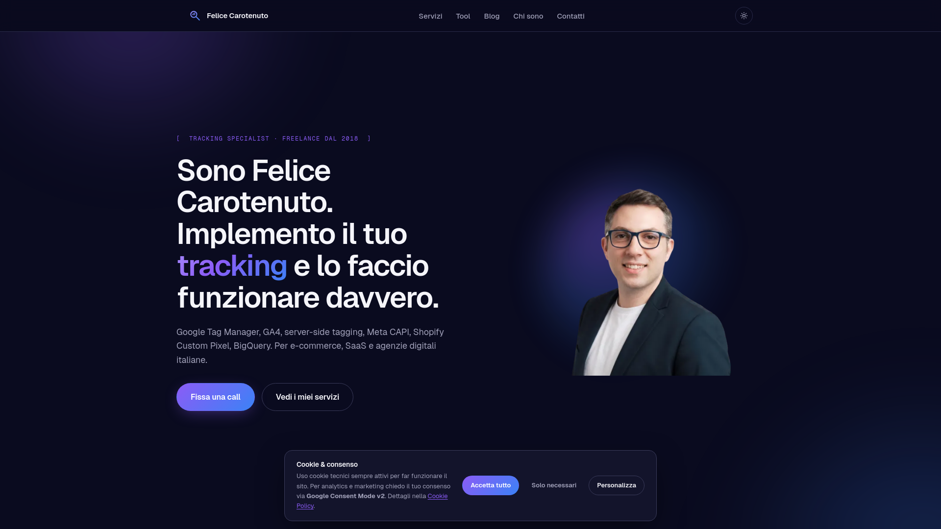 website screenshot of https://felicecarotenuto-com.pages.dev/