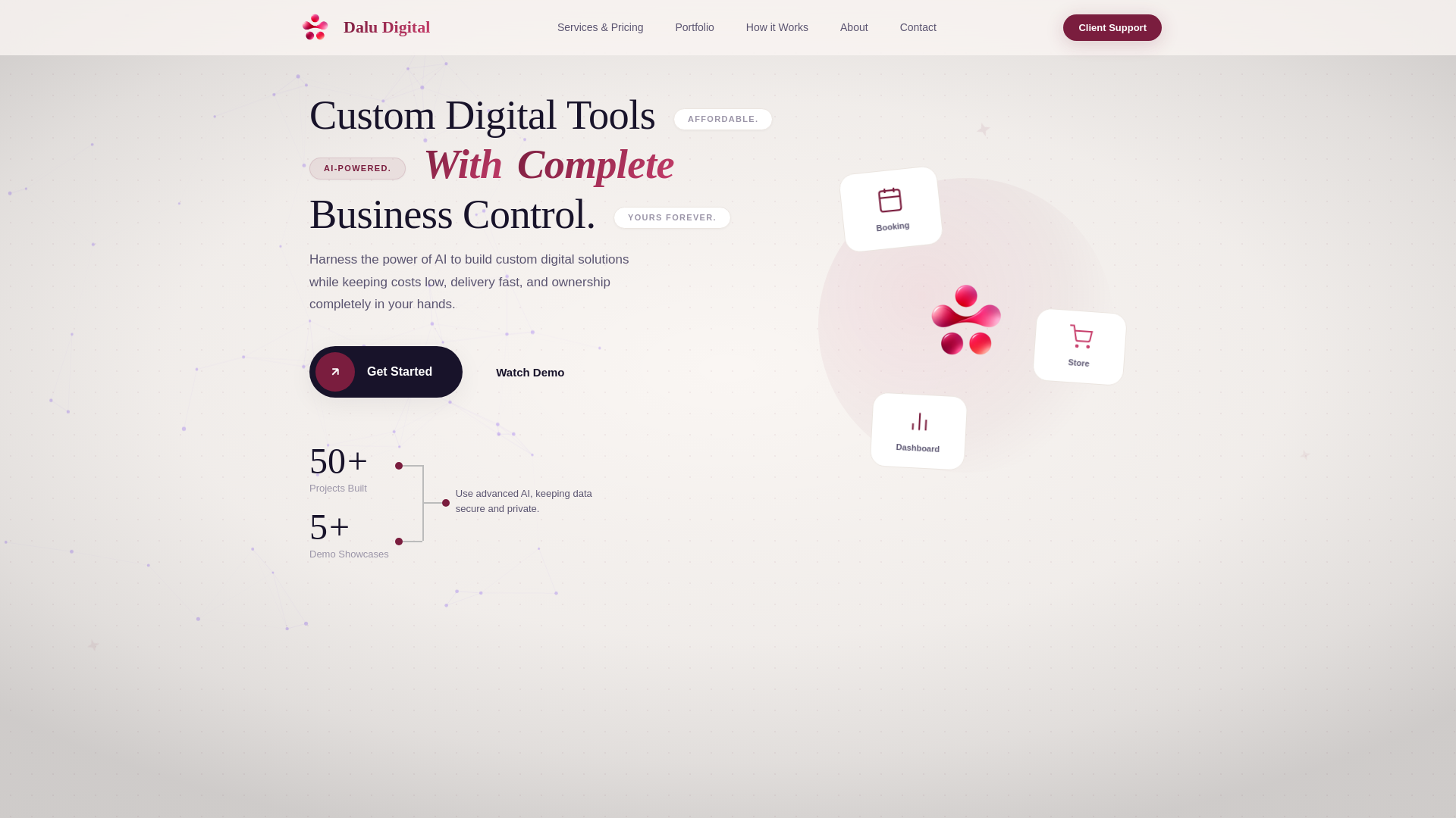 website screenshot of https://daludigital.co.za/