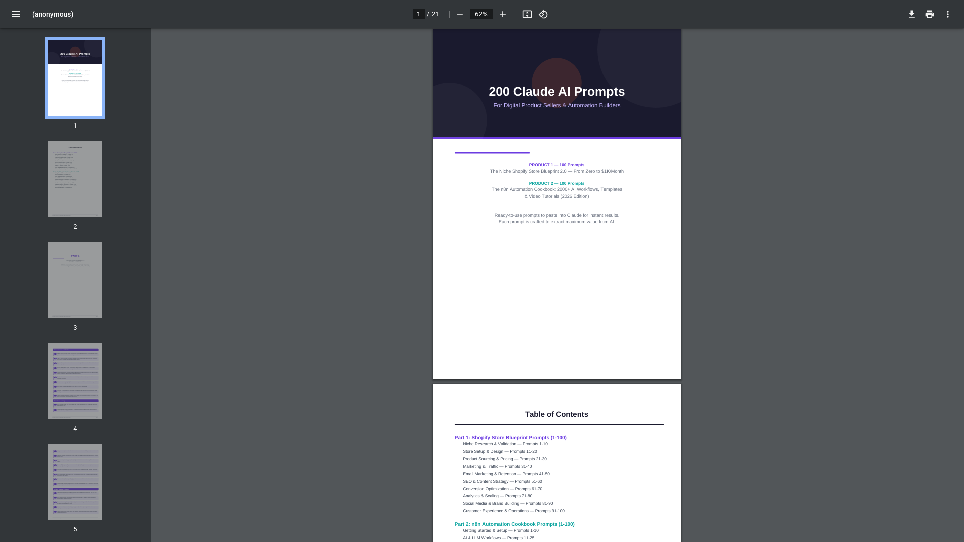 website screenshot of https://lm-200-claude-prompts.pages.dev/