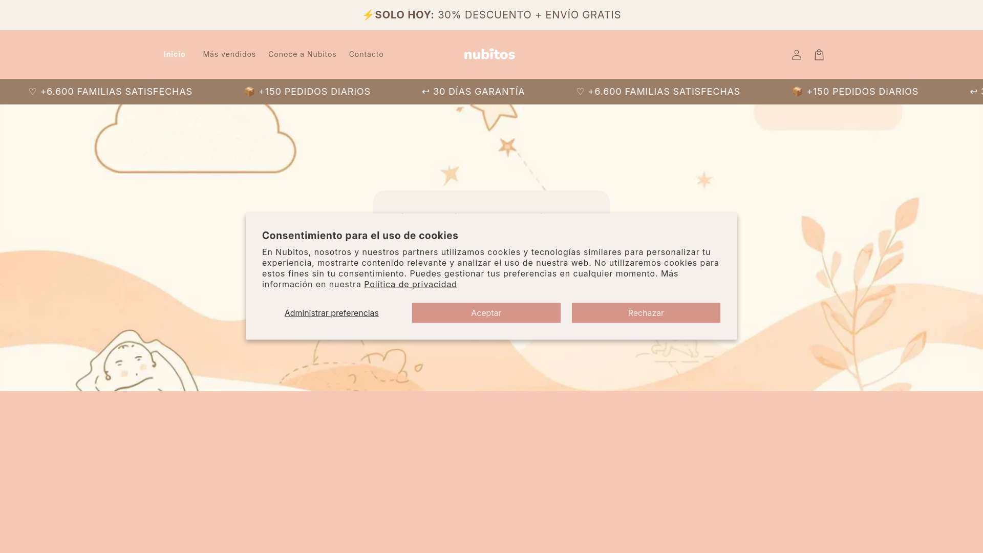 website screenshot of https://nubitos.com/