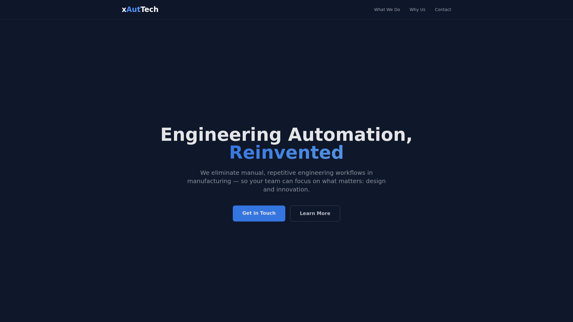 website screenshot of https://xauttech.com