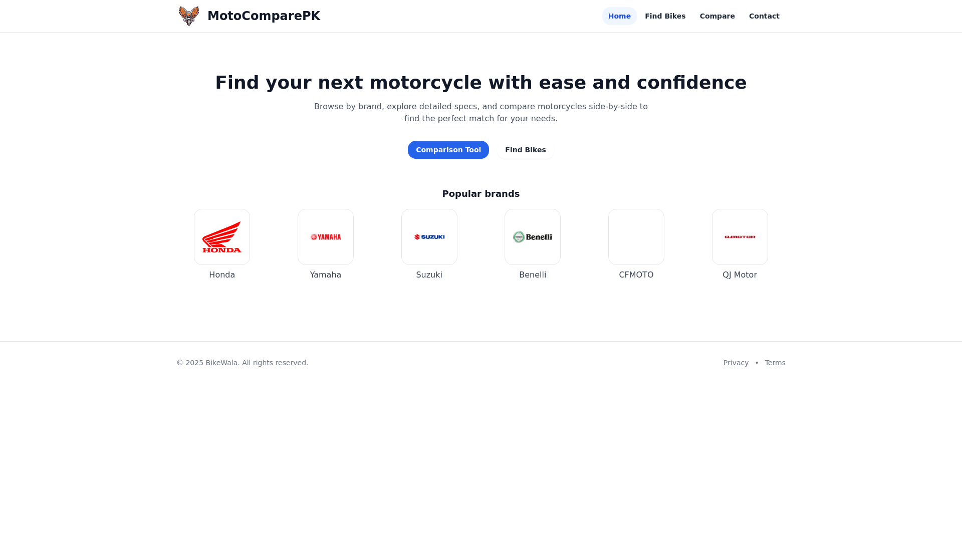 website screenshot of https://motolanepk.com/