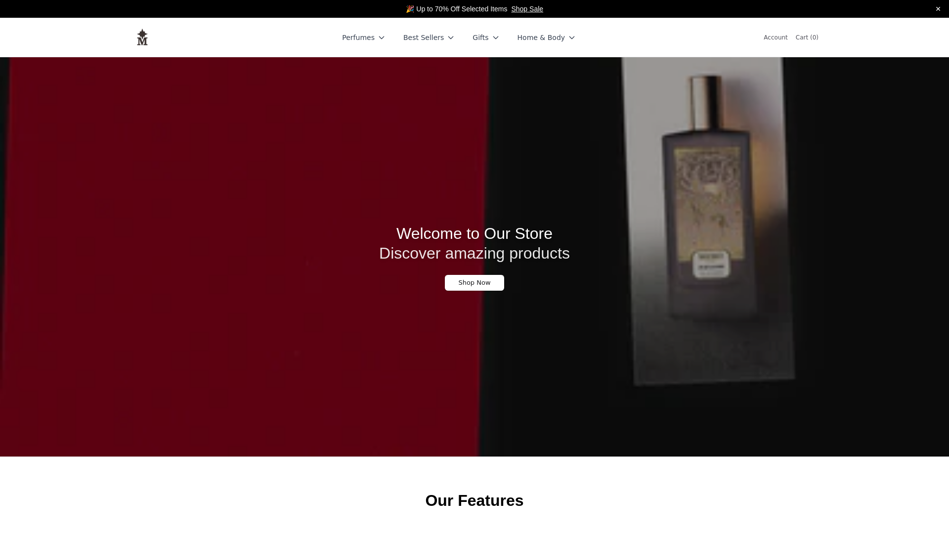 website screenshot of https://memoparisbeauty.shop/