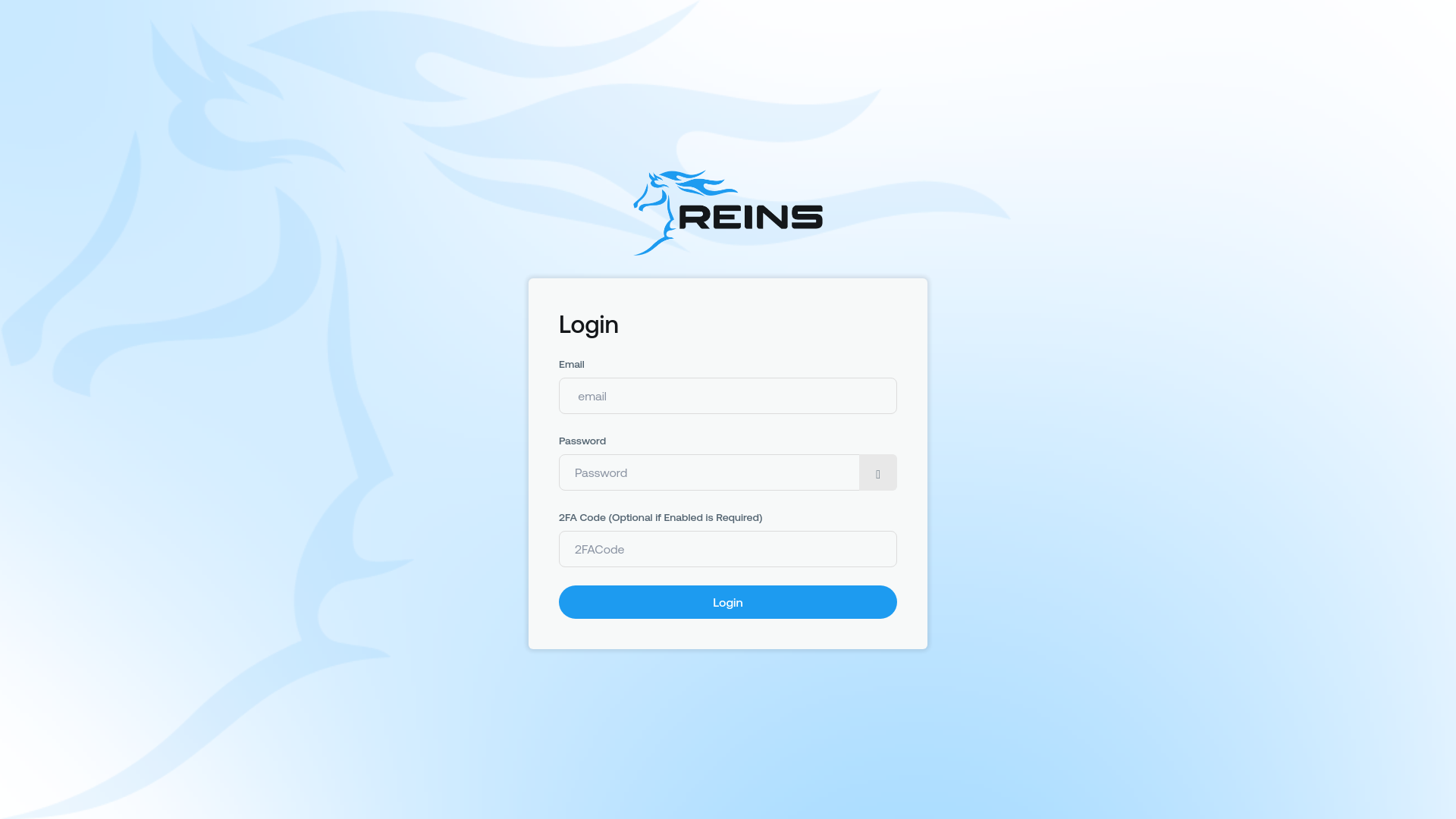 website screenshot of https://reins-bot-admin-panel-demo.pages.dev/