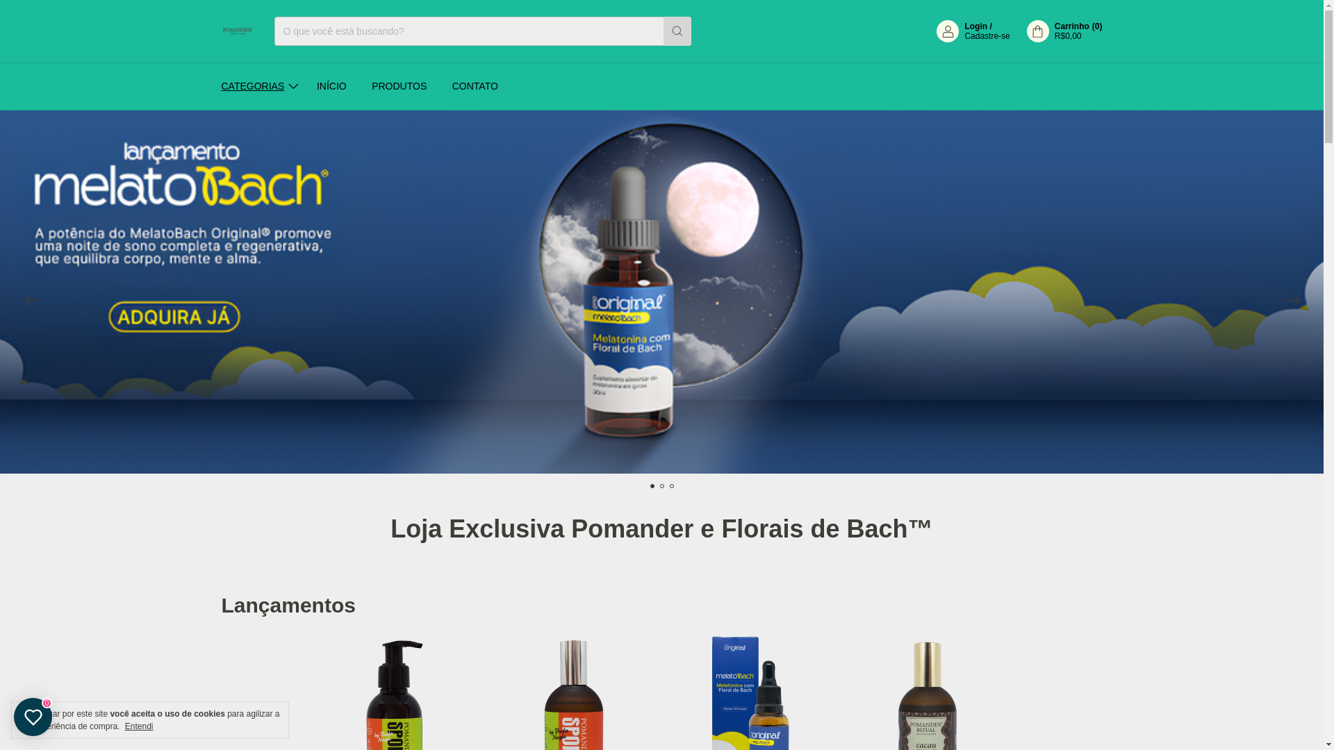 website screenshot of https://pomanderribeirao.com.br/