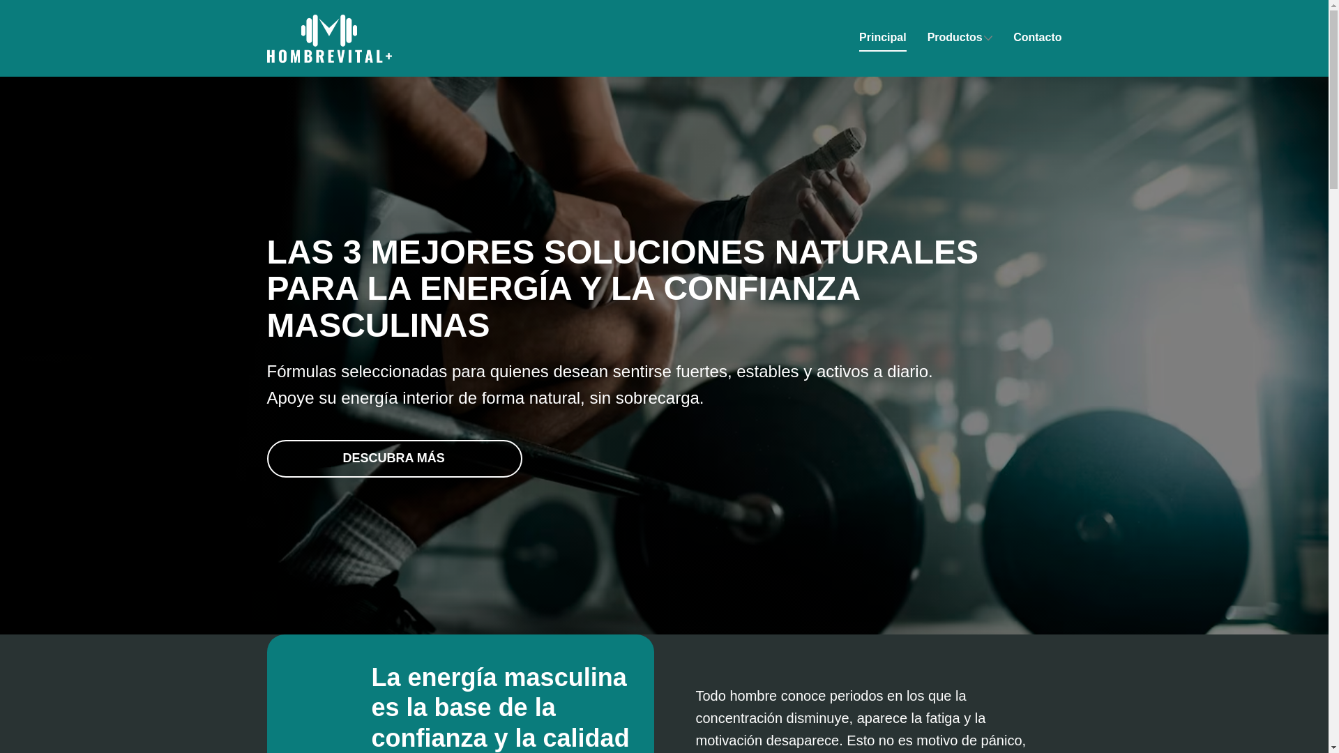 website screenshot of https://hombrevitala.com/
