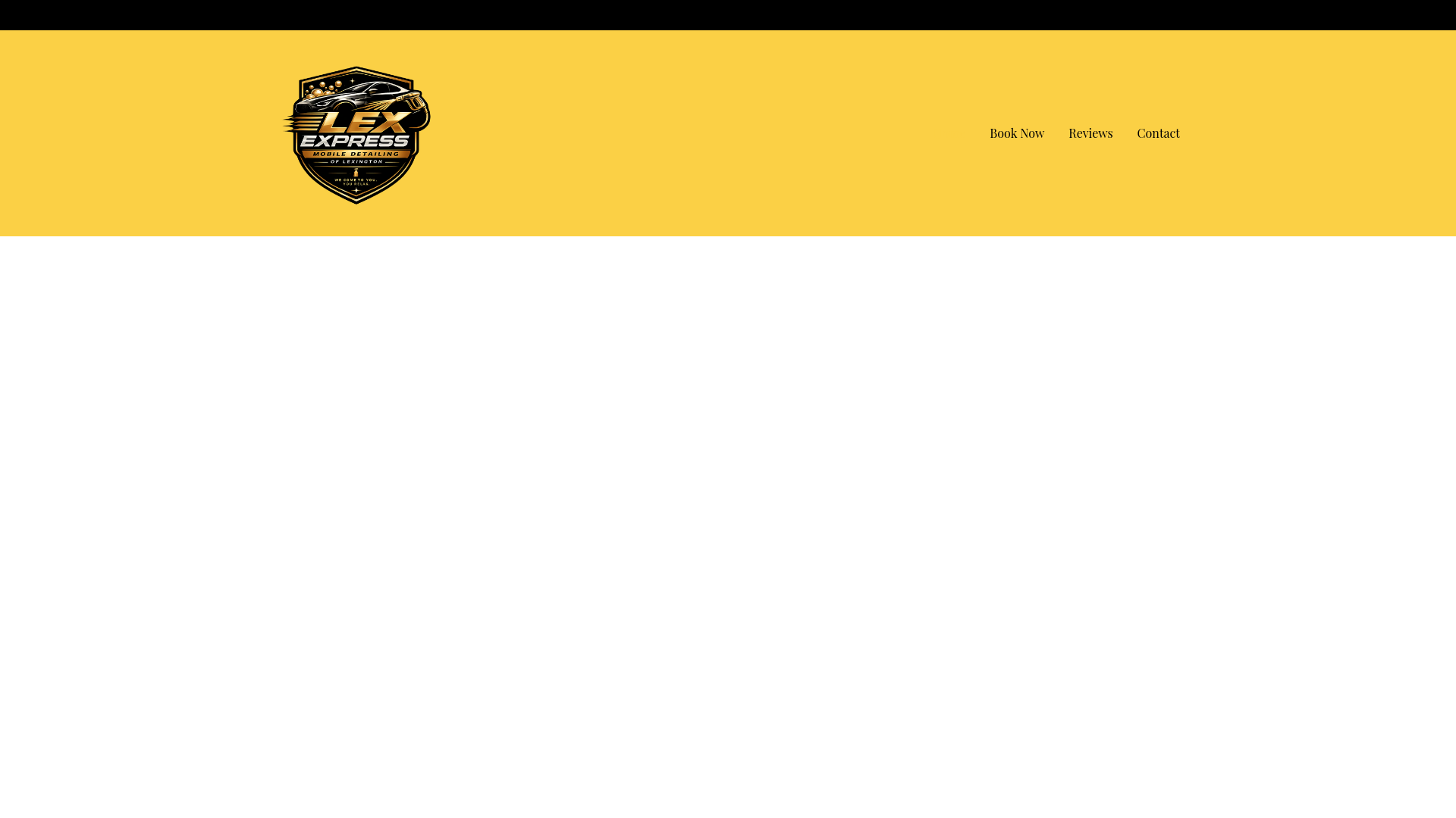 website screenshot of https://lexexpressmobiledetailing.site/