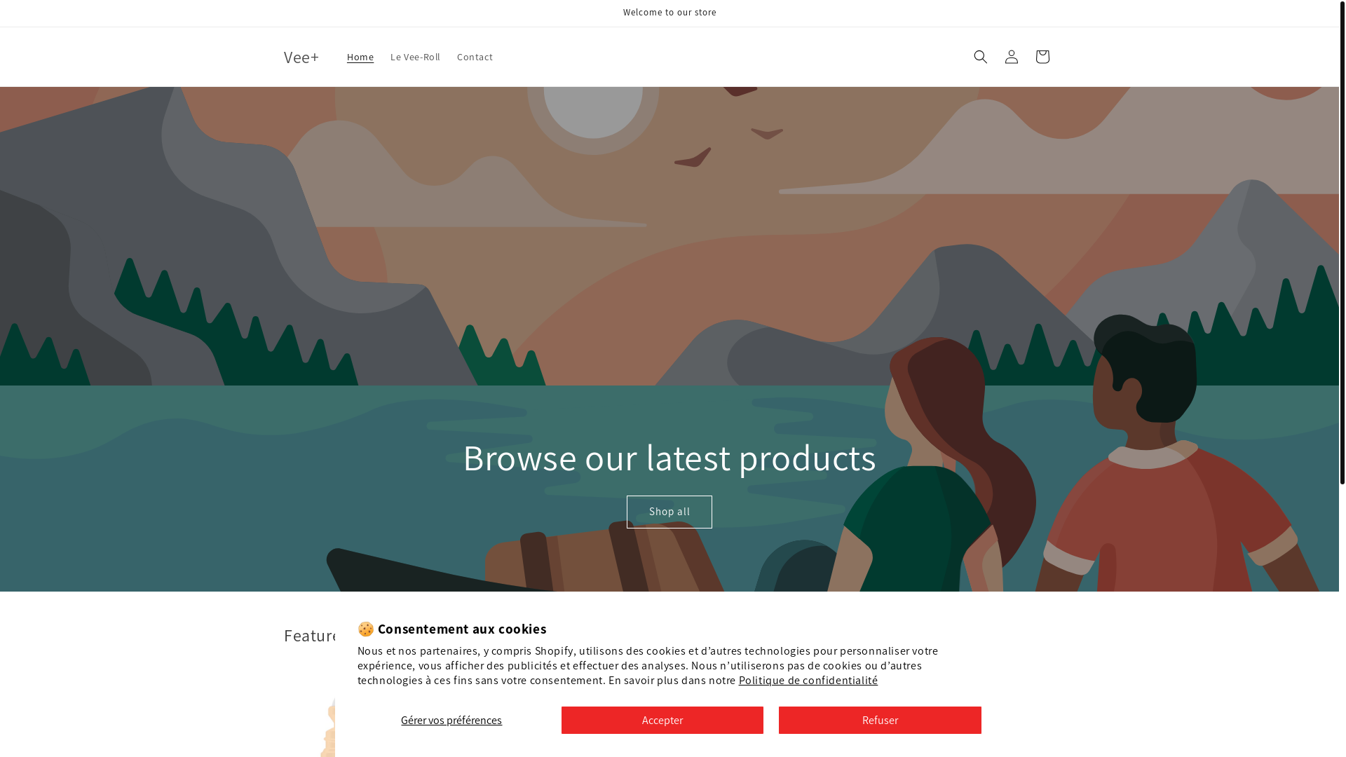 website screenshot of https://veeplus.fr/