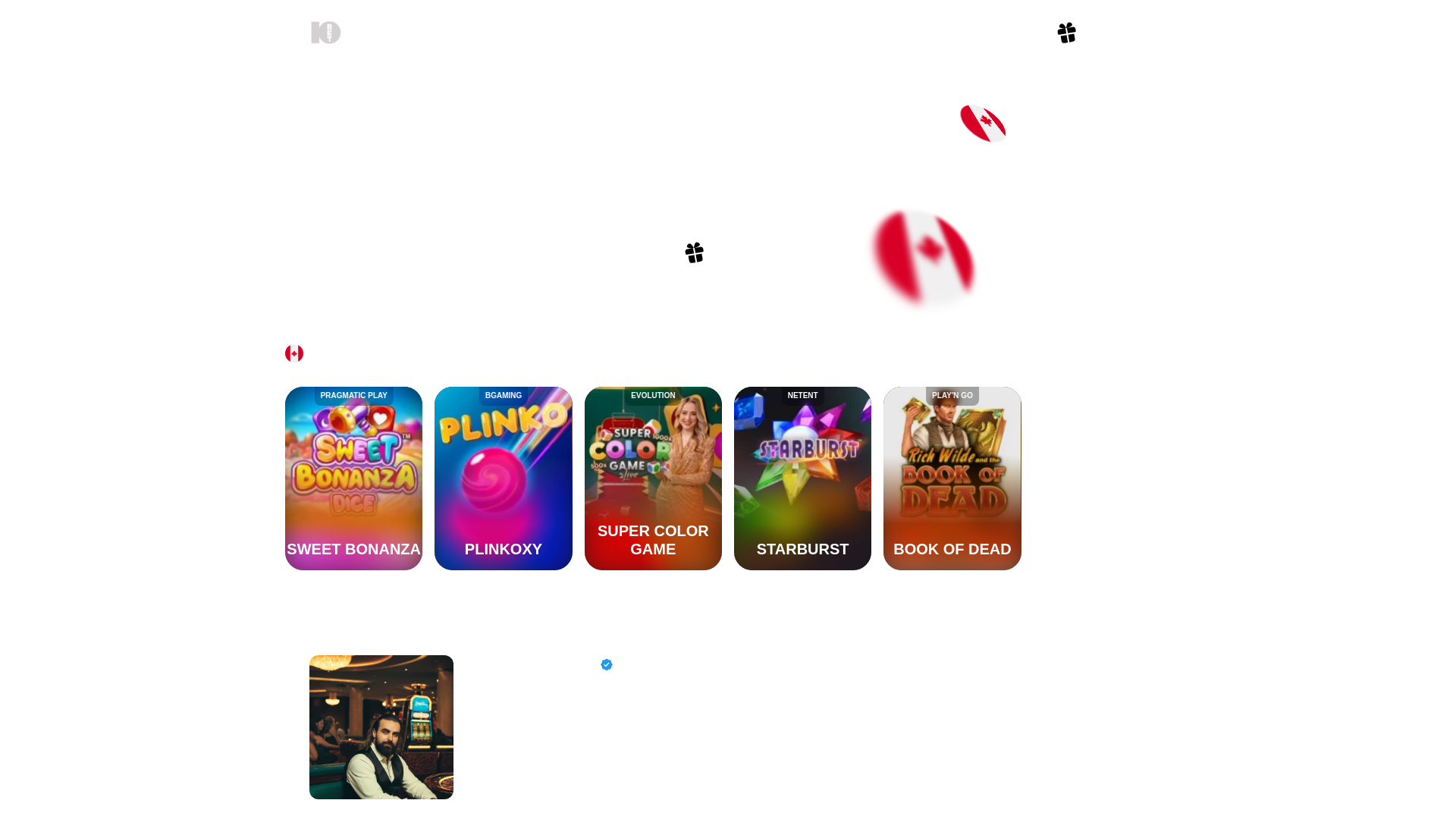 website screenshot of https://johnvegascasino.ca/