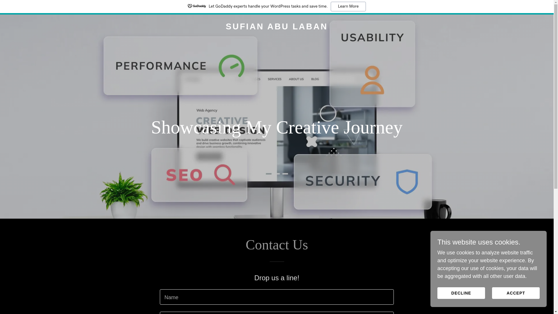 website screenshot of https://sufian1982.com/