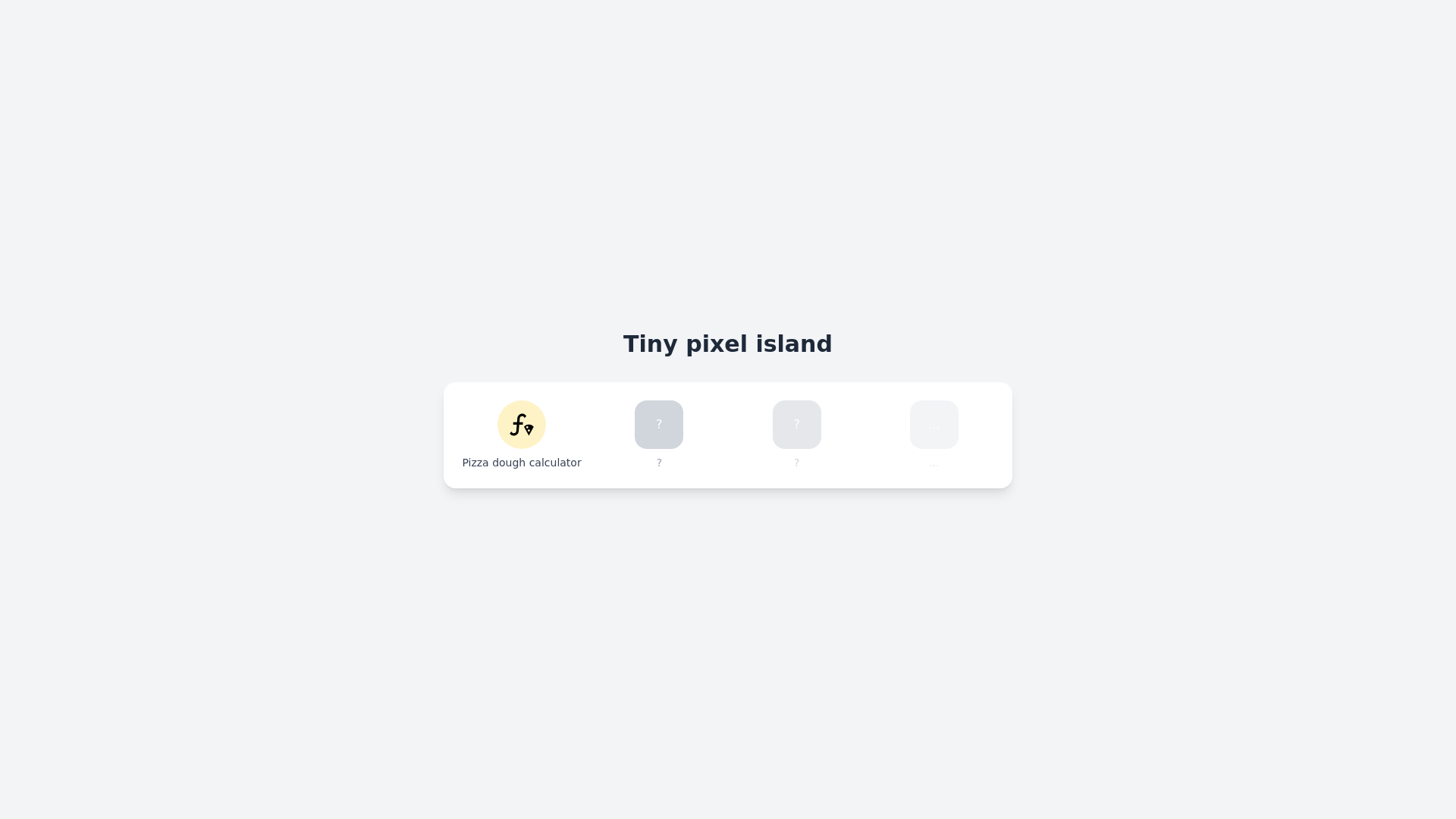 website screenshot of https://tiny-pixel-island.pages.dev/