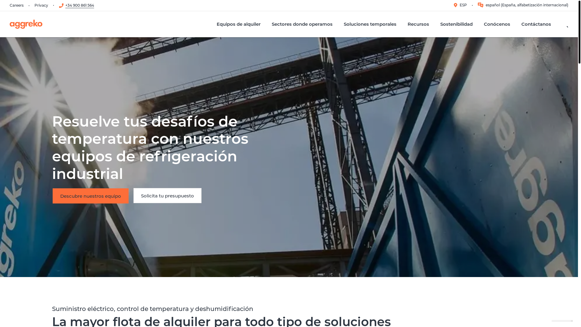 website screenshot of https://theaggrekogroup.com/