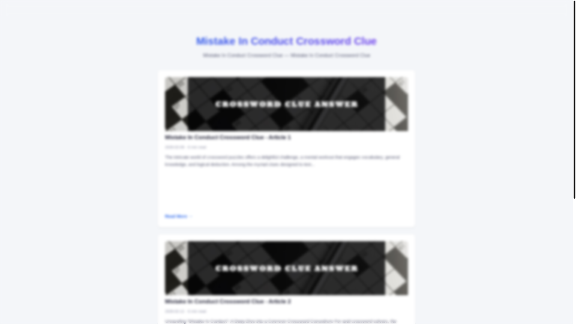 website screenshot of https://mistake-in-conduct-crossword-clue.pages.dev/
