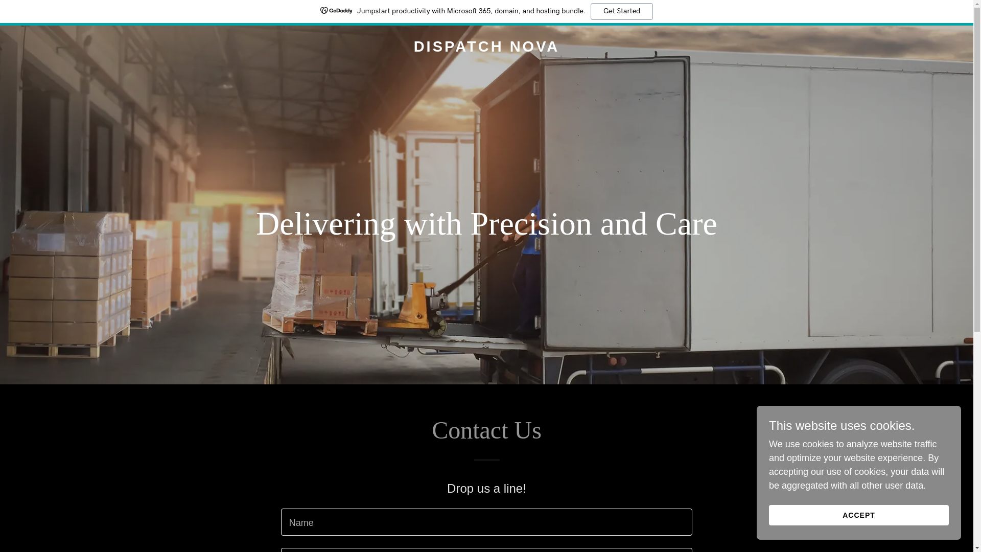 website screenshot of https://dispatchnova.com/