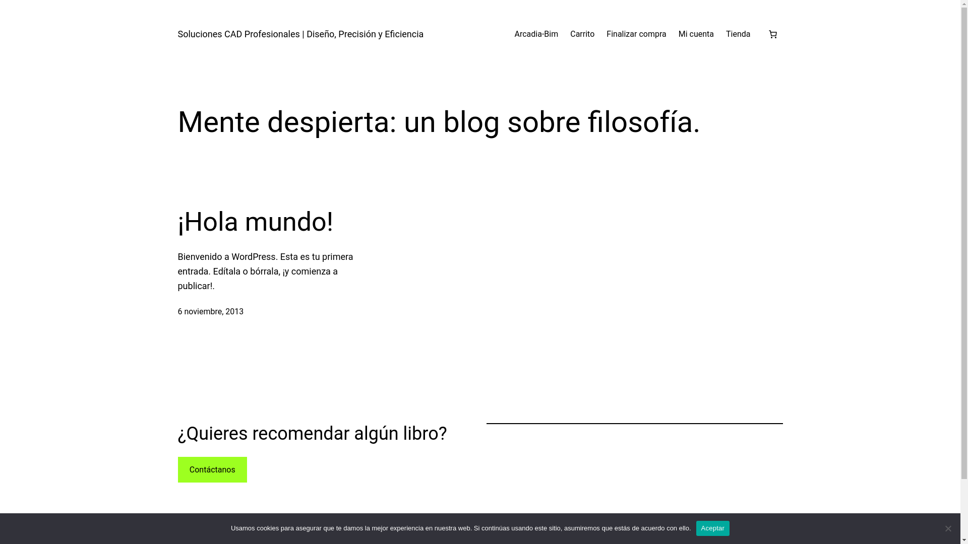 website screenshot of https://arcadia-bim.com.ar/