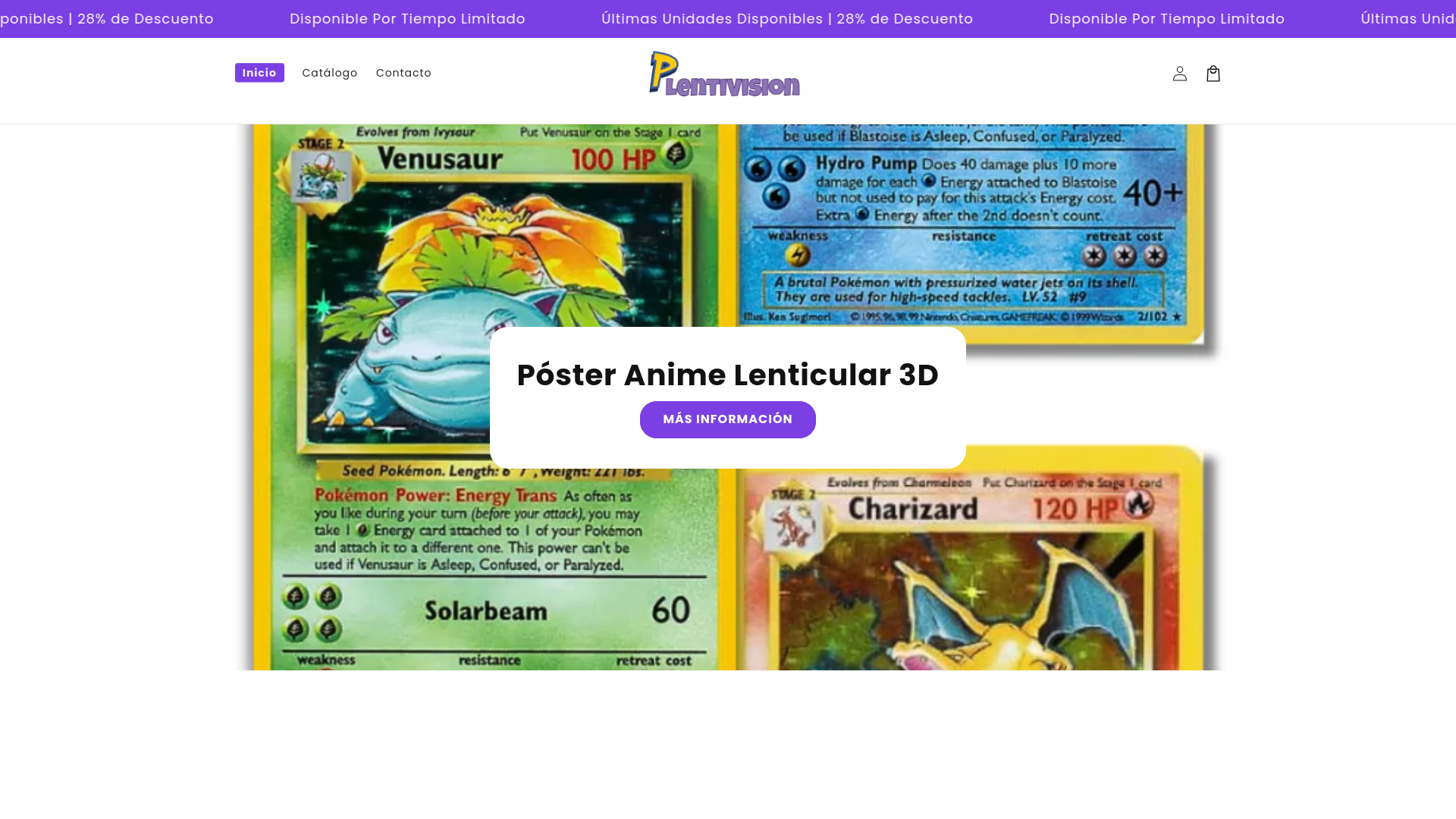 website screenshot of https://lentivision.store/
