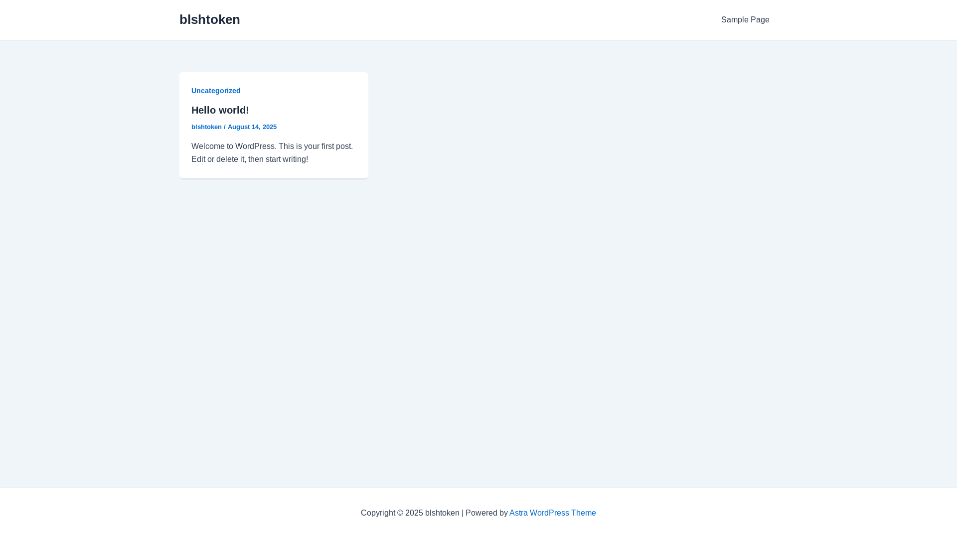 website screenshot of https://blshtoken.xyz/