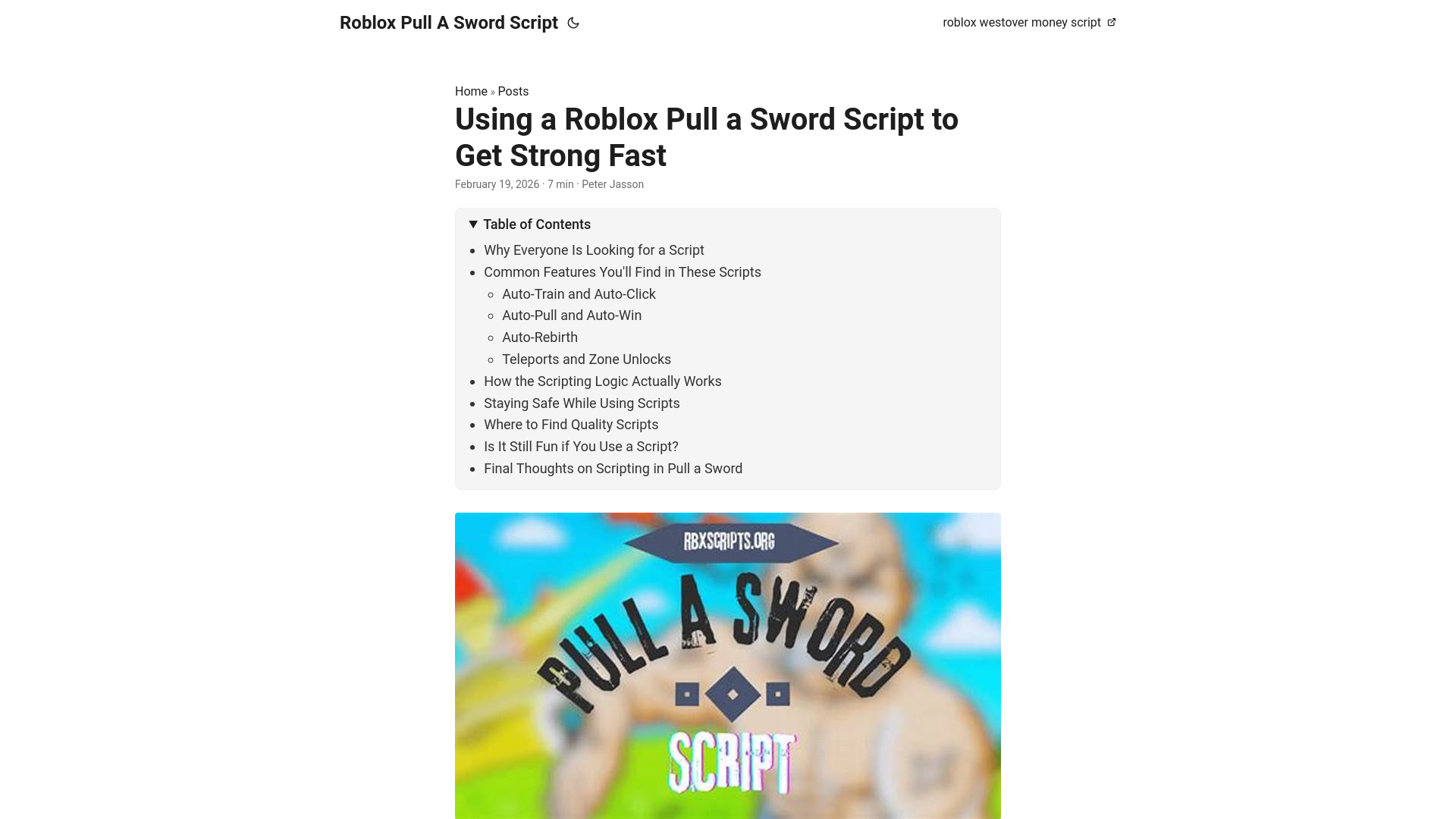website screenshot of https://roblox-pull-a-sword-script.pages.dev/