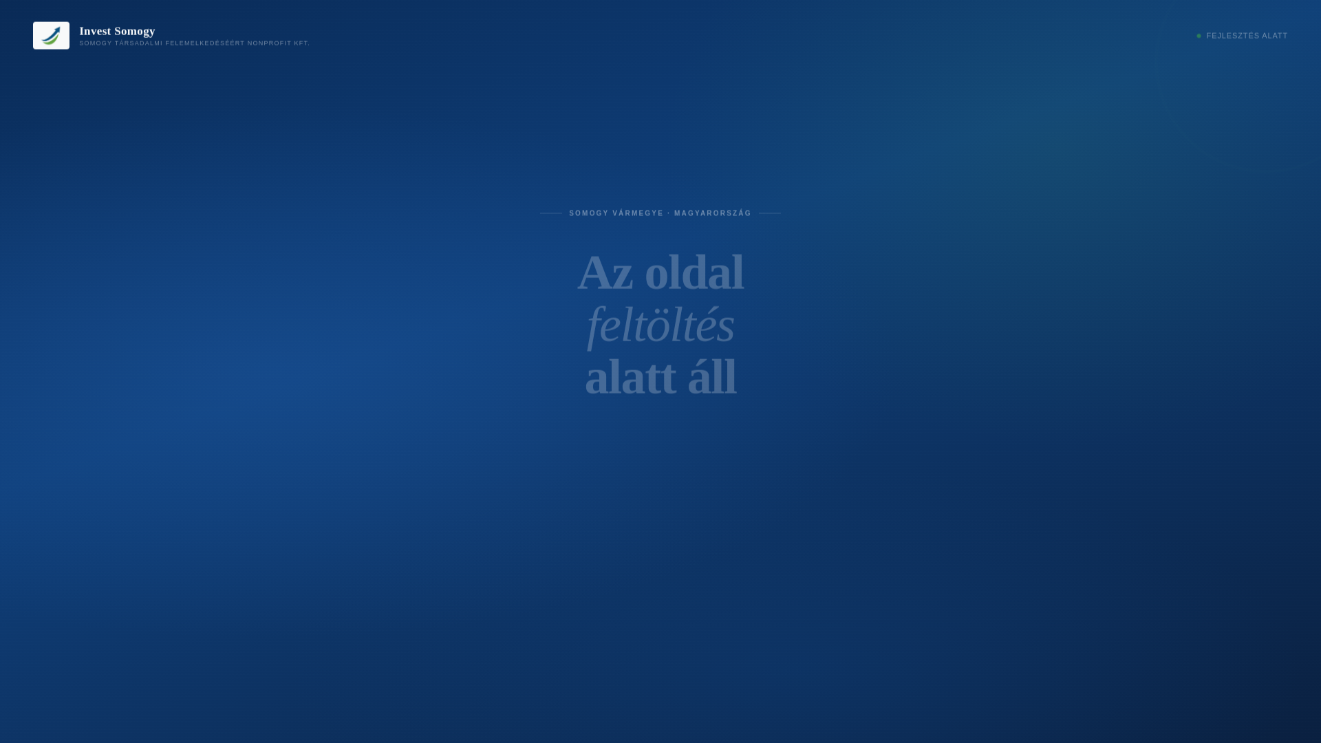 website screenshot of https://investsomogy.hu