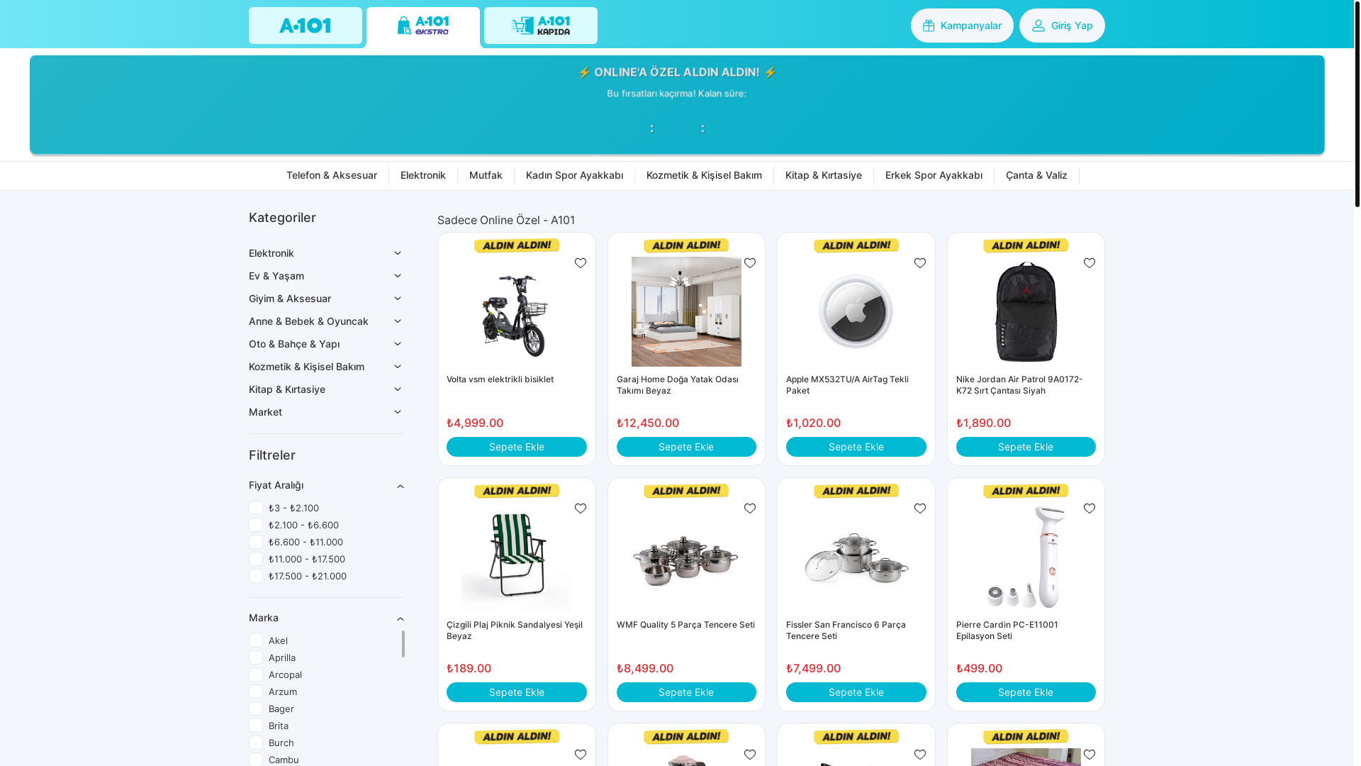 website screenshot of https://kampanyadanavolta.sbs/