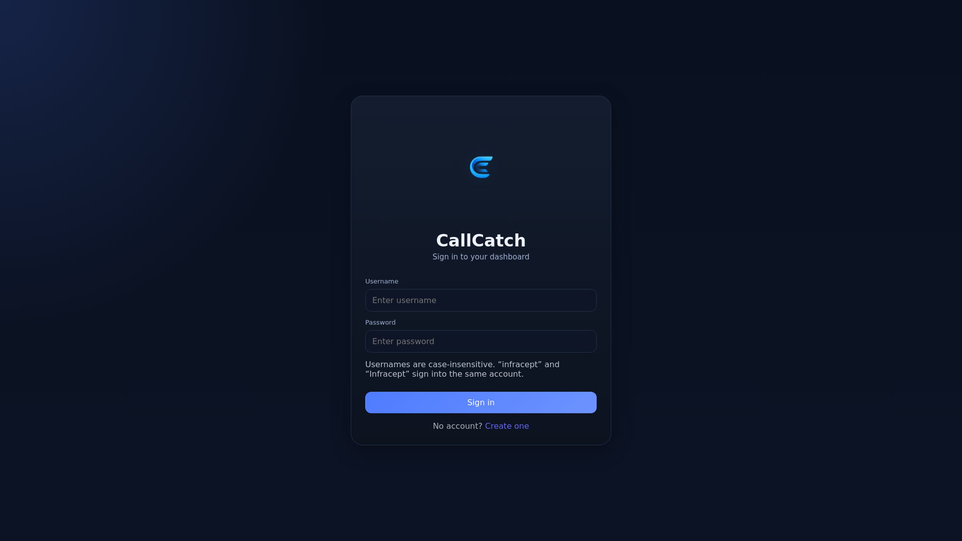 website screenshot of https://callcatch-app.pages.dev/