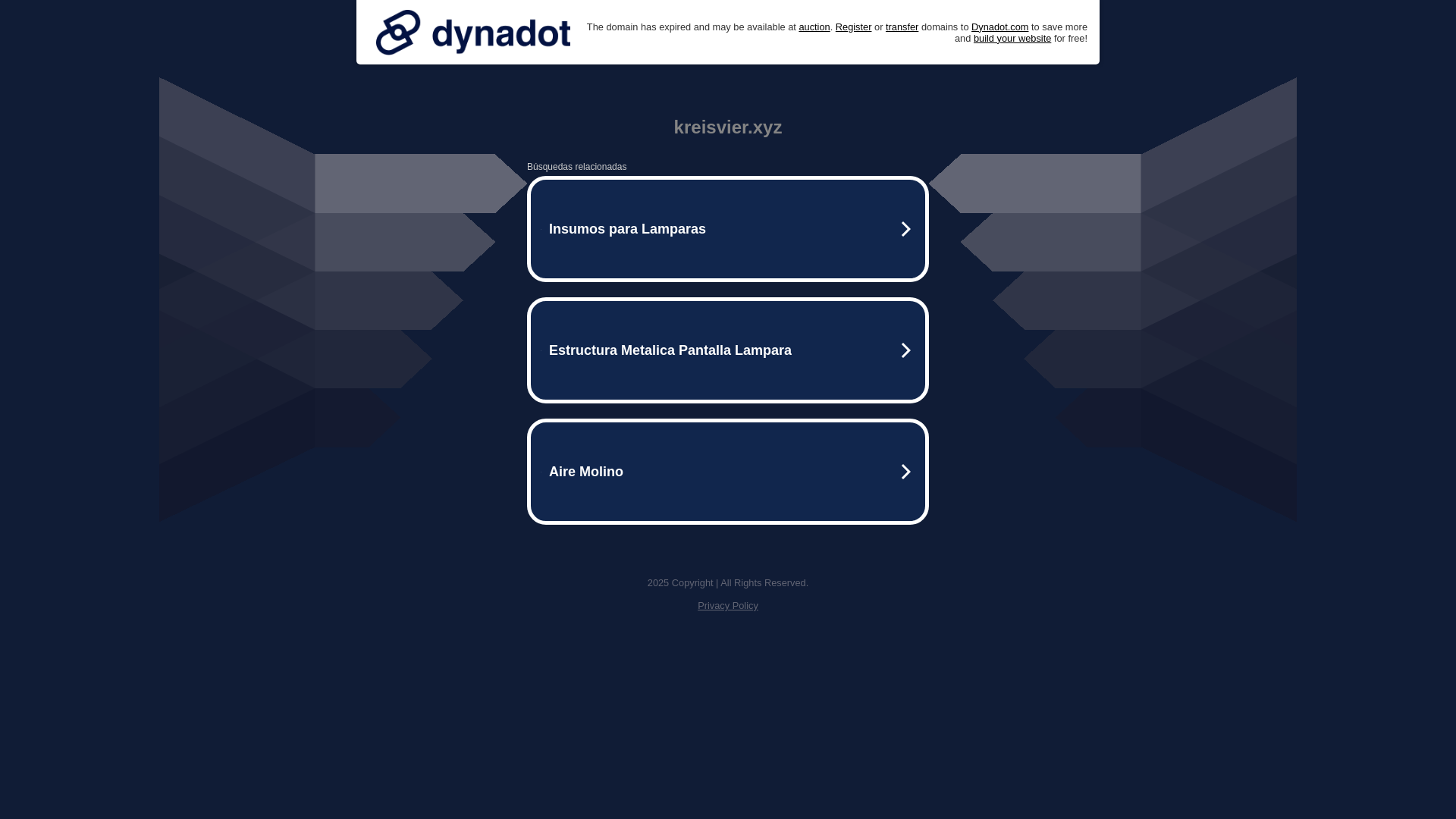 website screenshot of https://kreisvier.xyz/