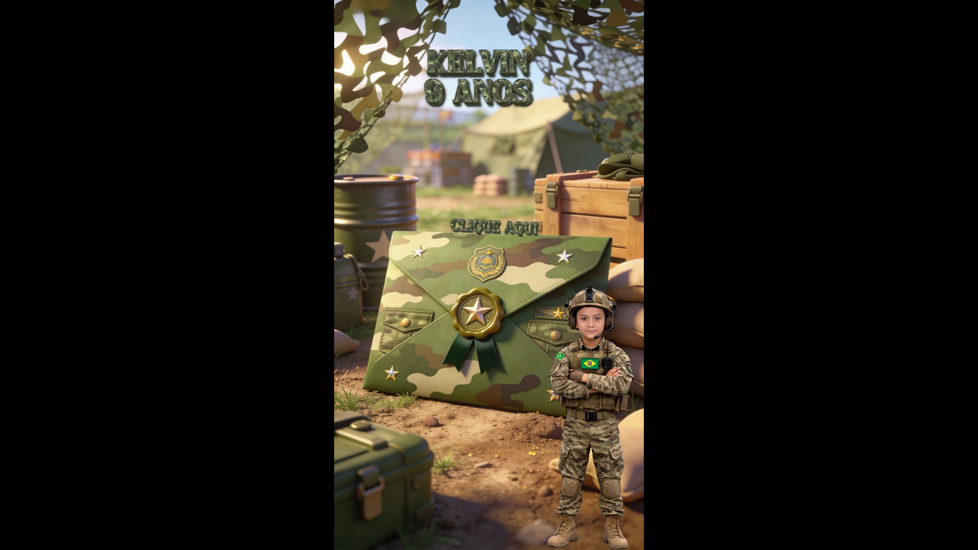 website screenshot of https://convitekelvin9anos.pages.dev/