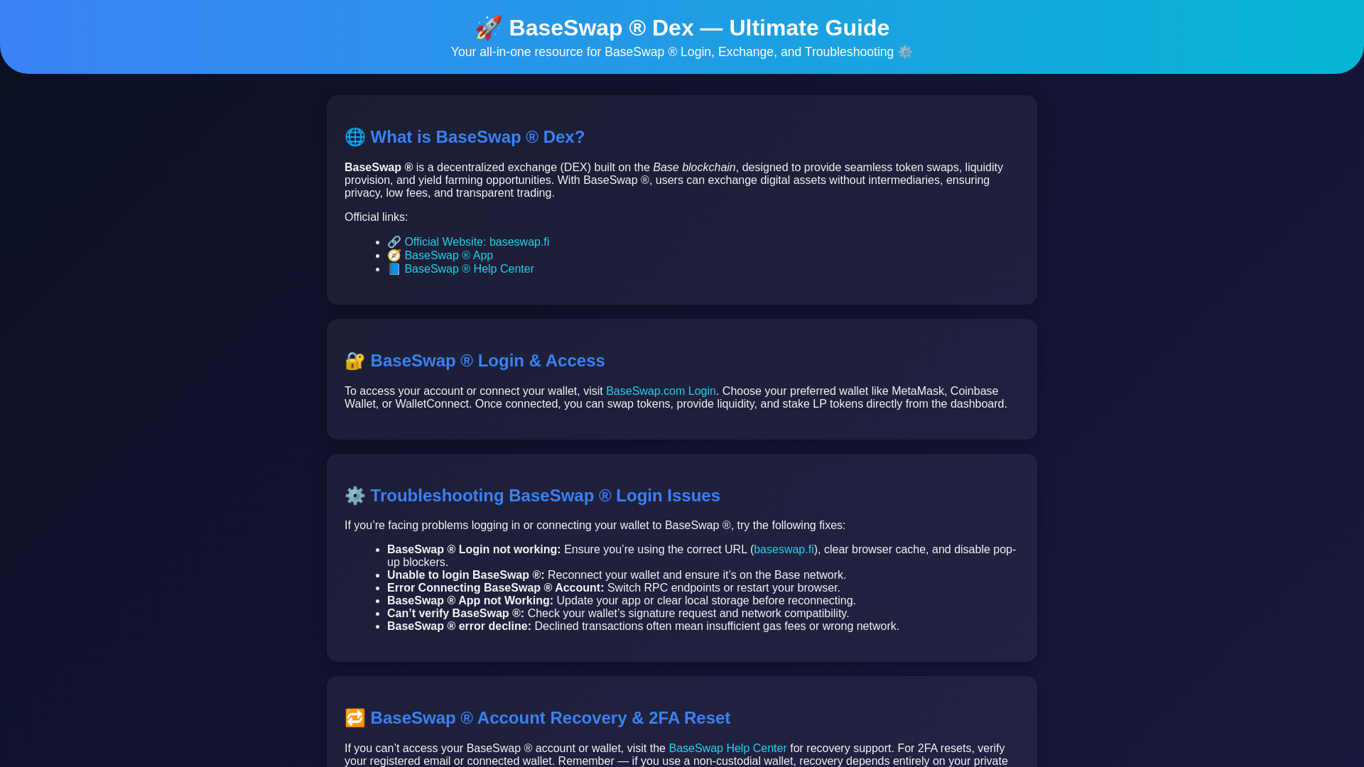 website screenshot of https://dex-baseswaap--eng.pages.dev