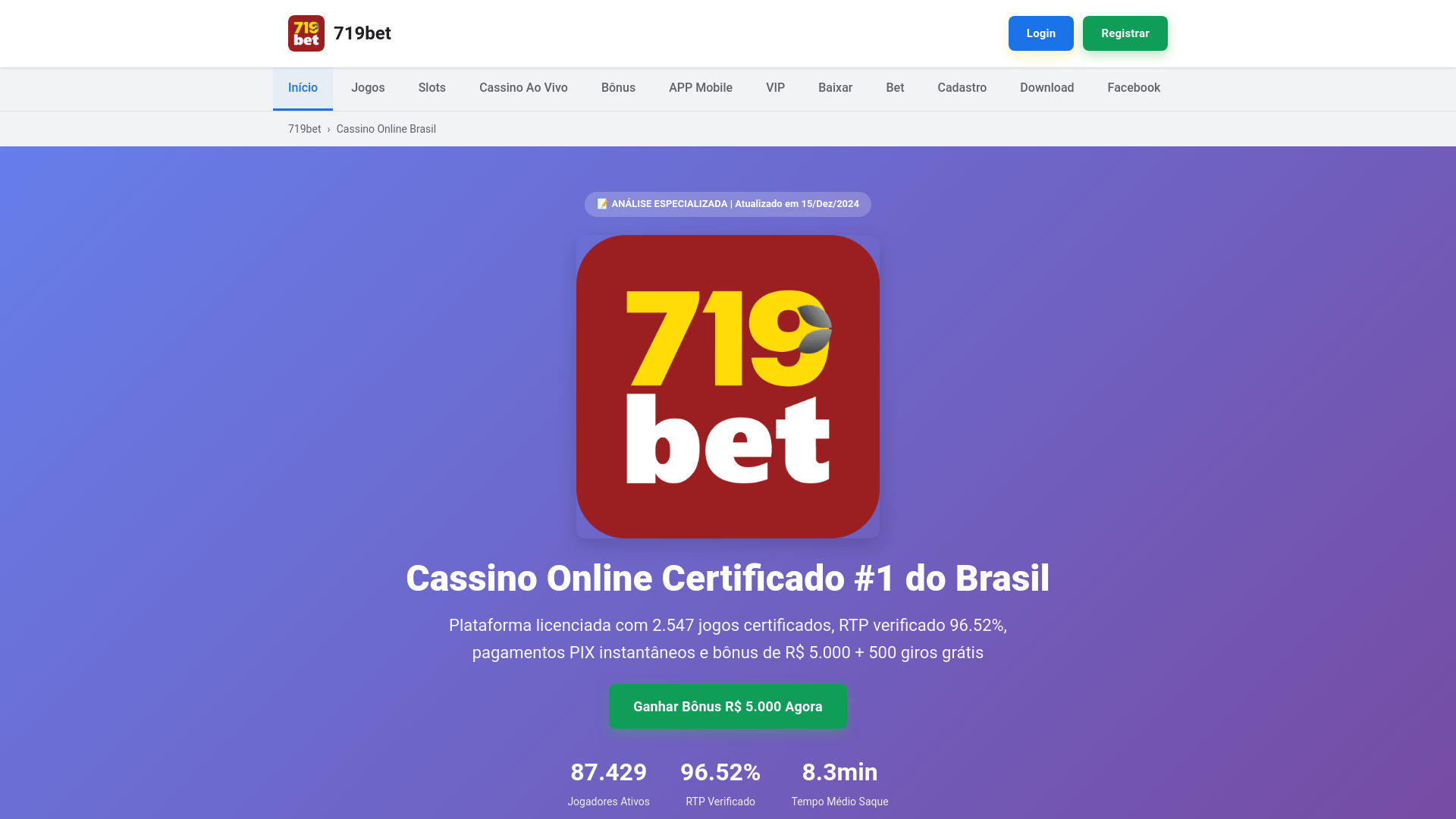 website screenshot of https://719betoo.com/