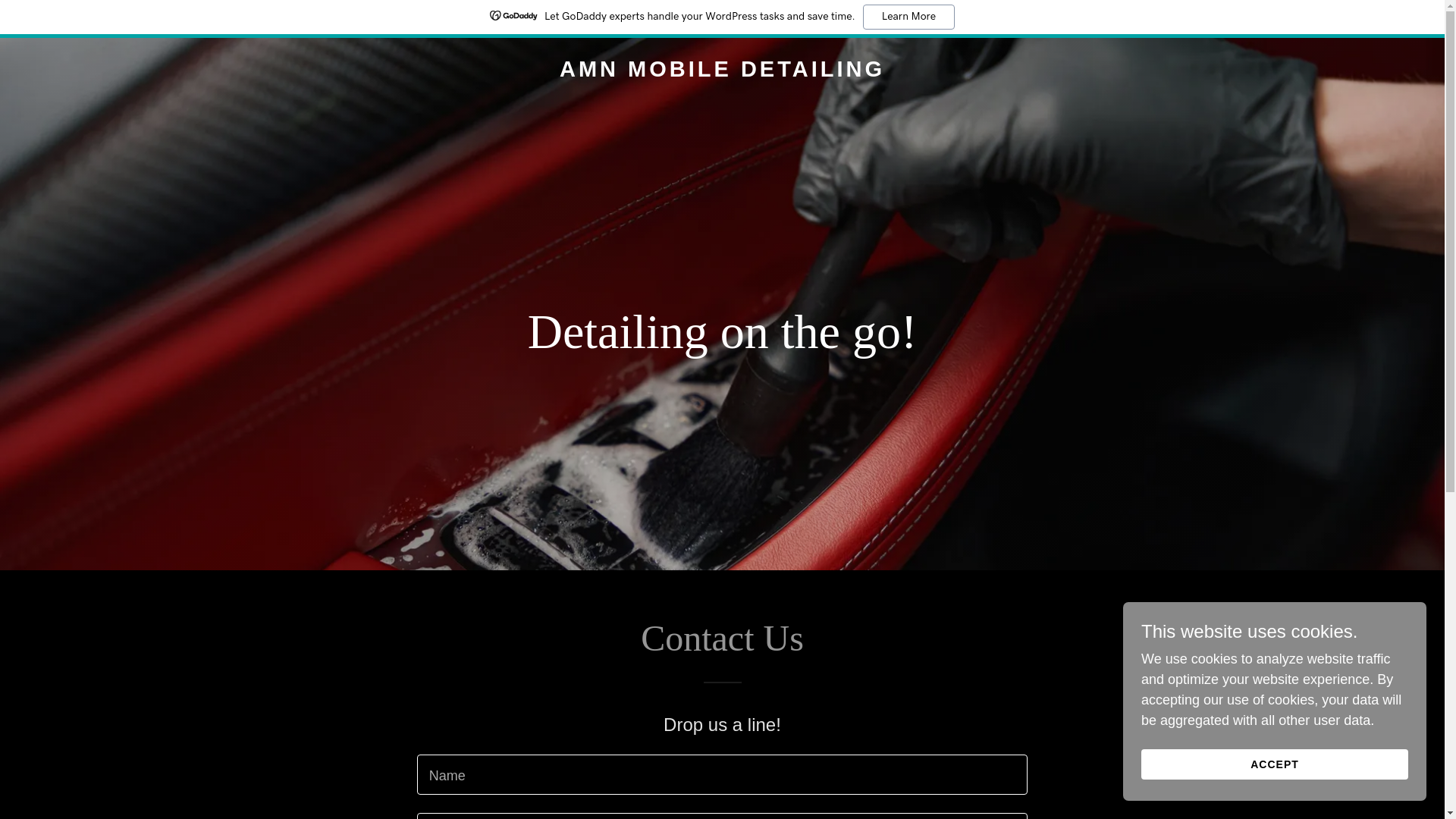 website screenshot of https://amnmobiledetailing.com/