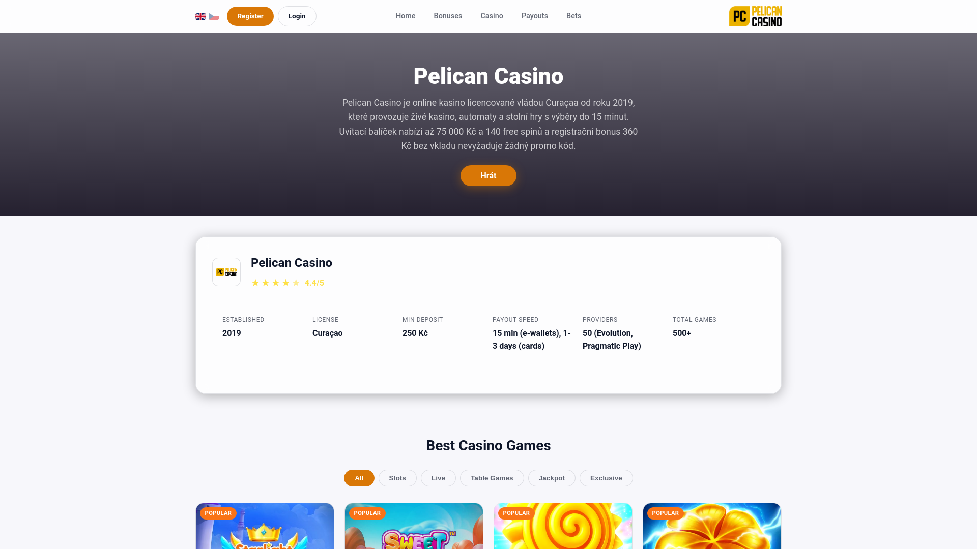 website screenshot of https://pelican-cz-6.pages.dev/