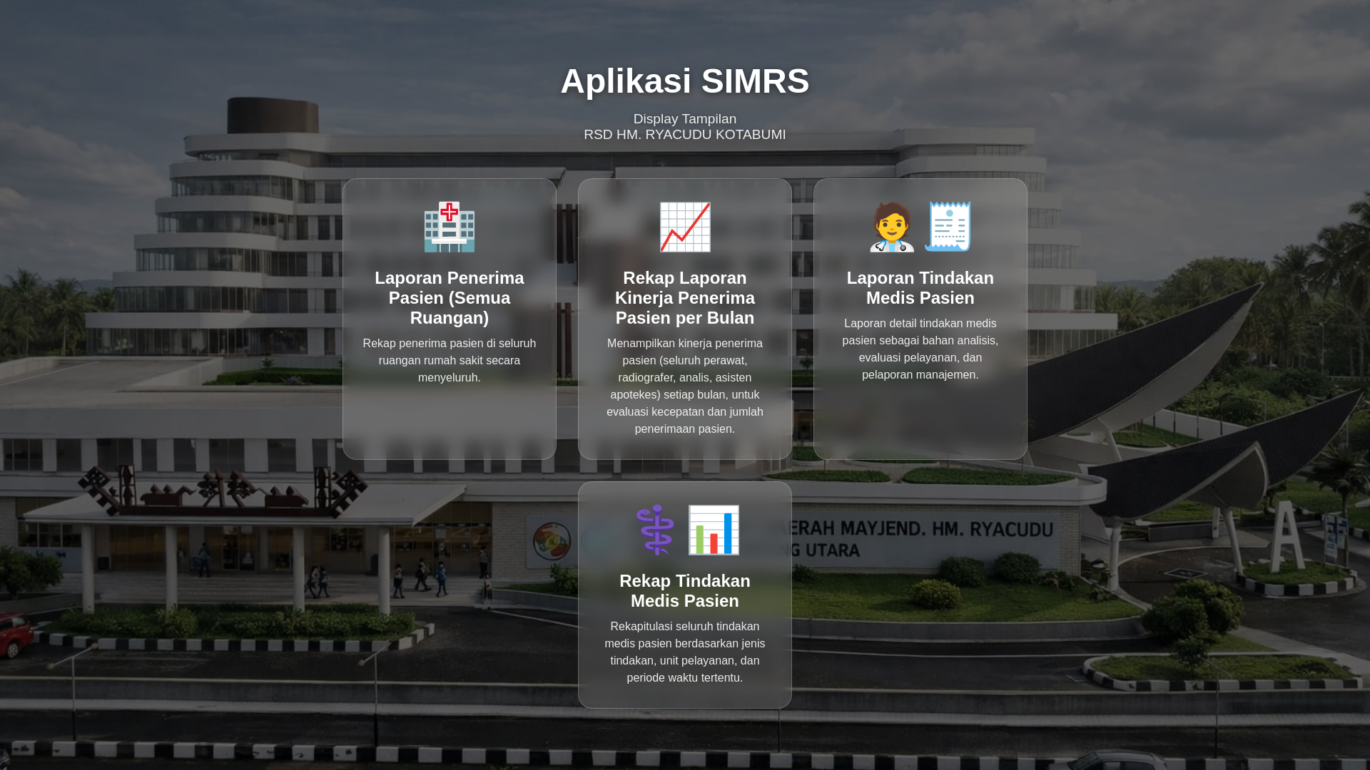 website screenshot of https://laporan-simrs-lama.pages.dev/