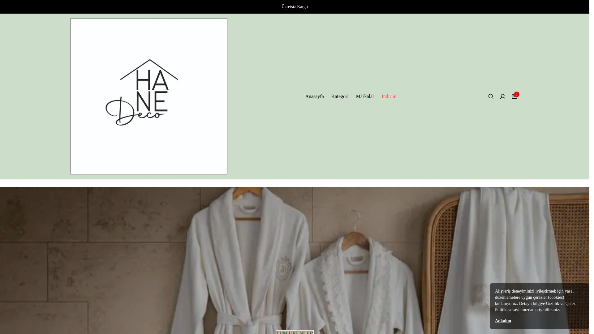 website screenshot of https://hanedeco.com.tr/