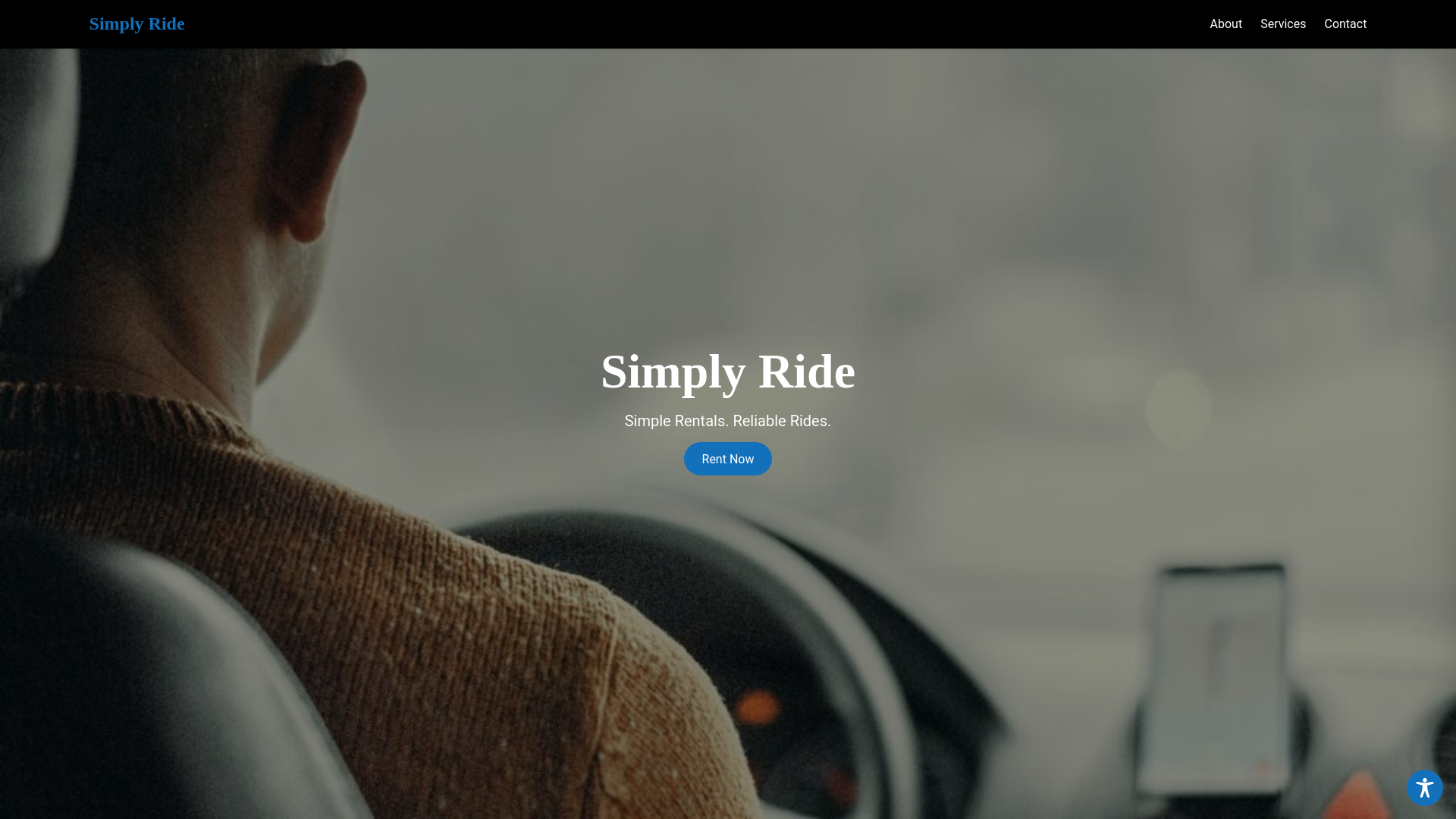 website screenshot of https://simplyridellc.com/