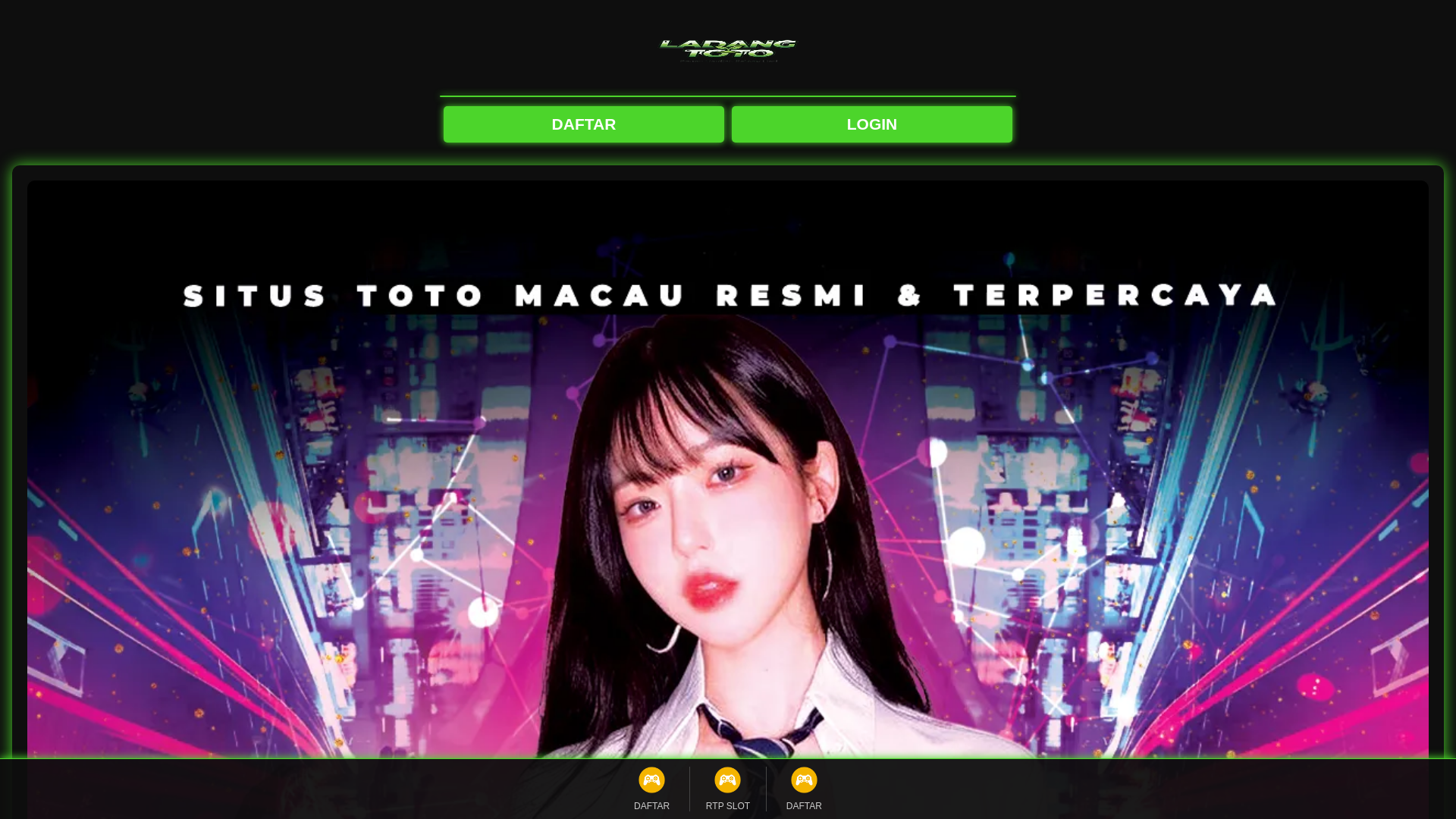 website screenshot of https://ladangtoto1st.pages.dev/