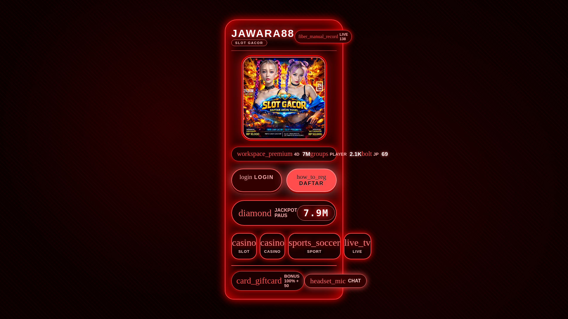 website screenshot of https://jawara88cok.pages.dev/
