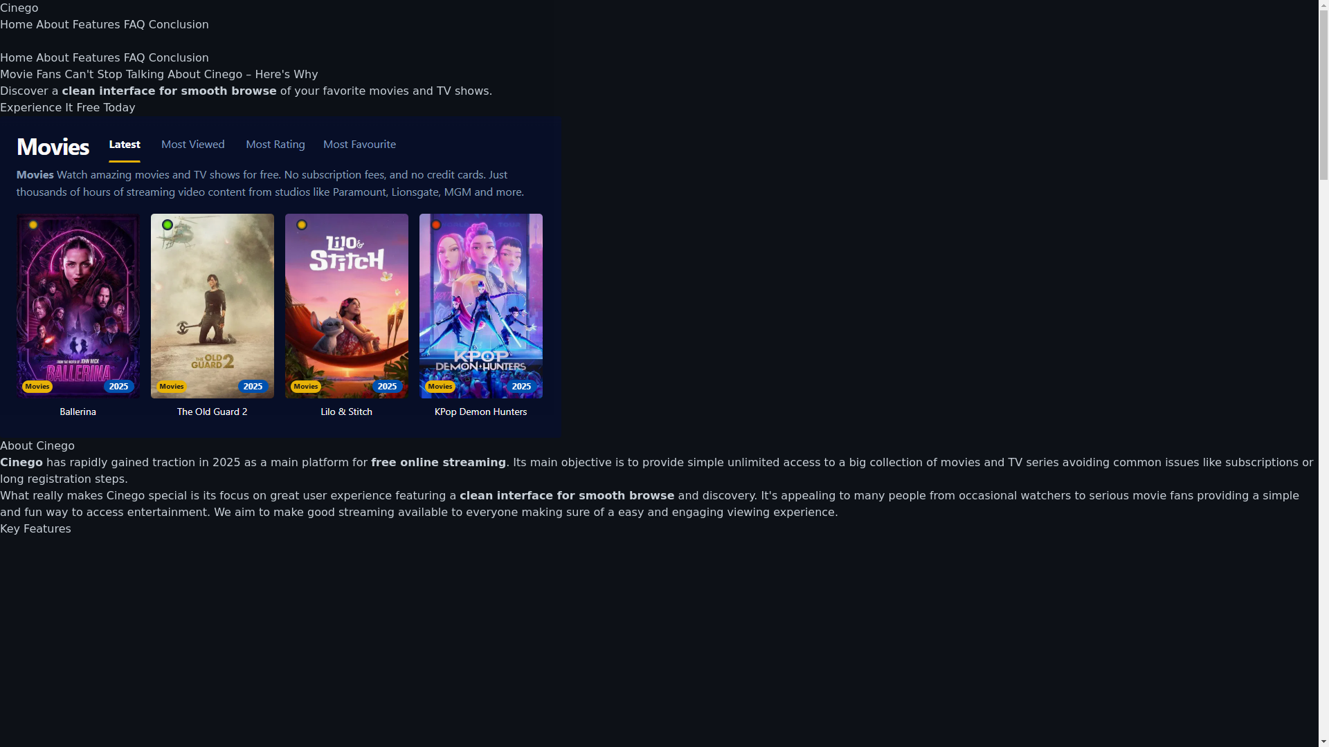 website screenshot of https://cinego-73rf.pages.dev/