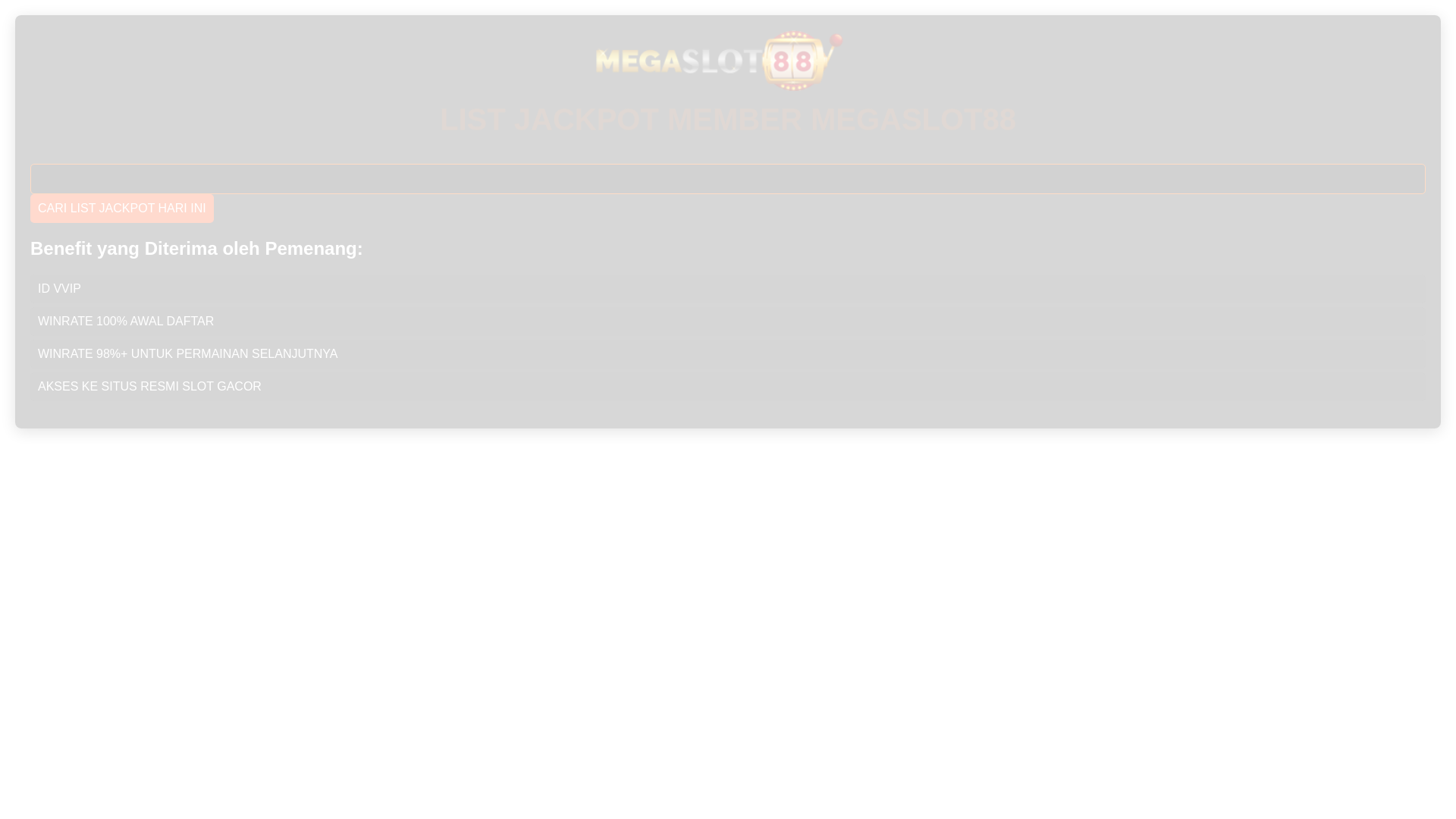 website screenshot of https://listjackpothariini.pages.dev/