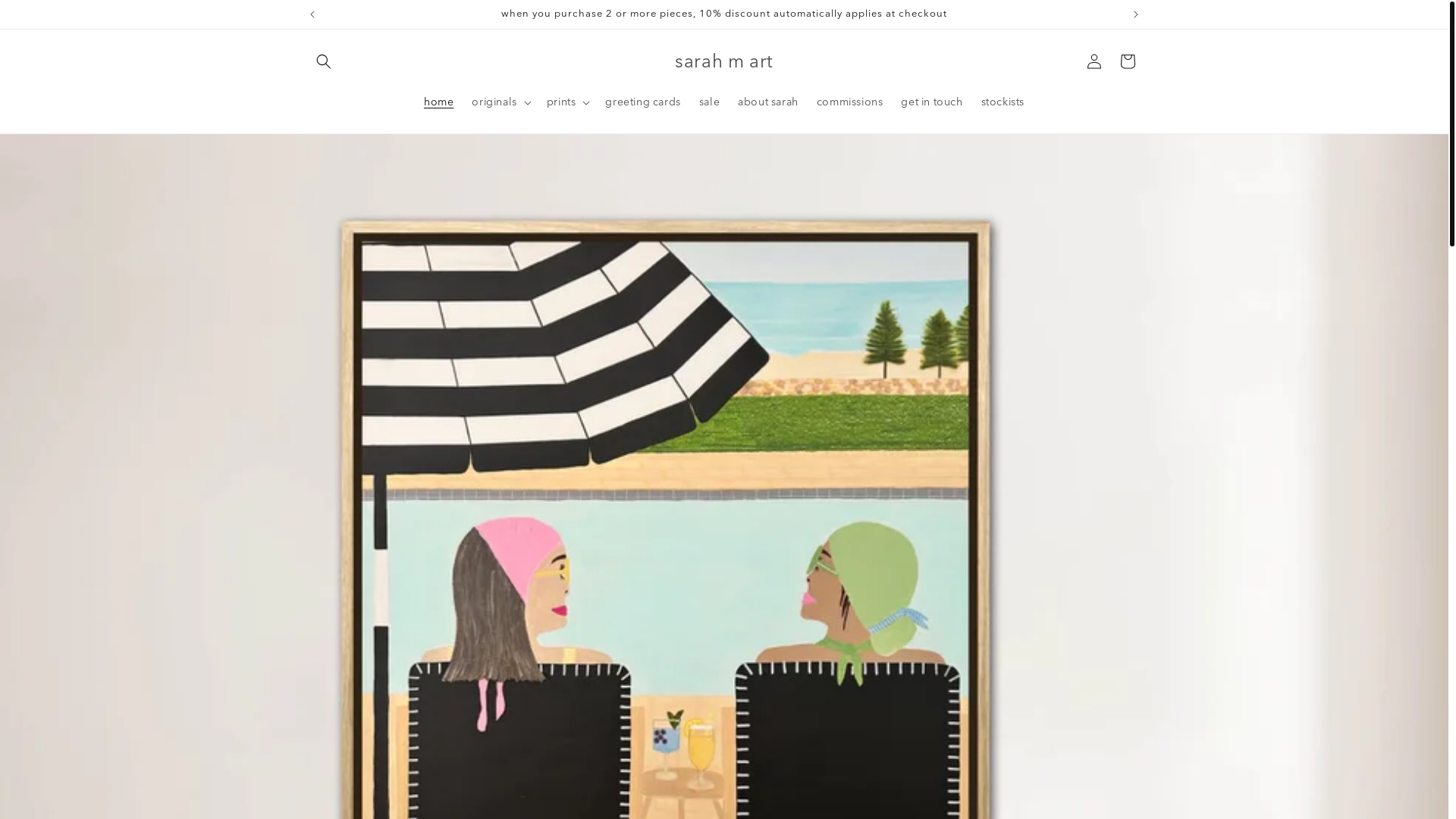 website screenshot of https://sarahmart.online/